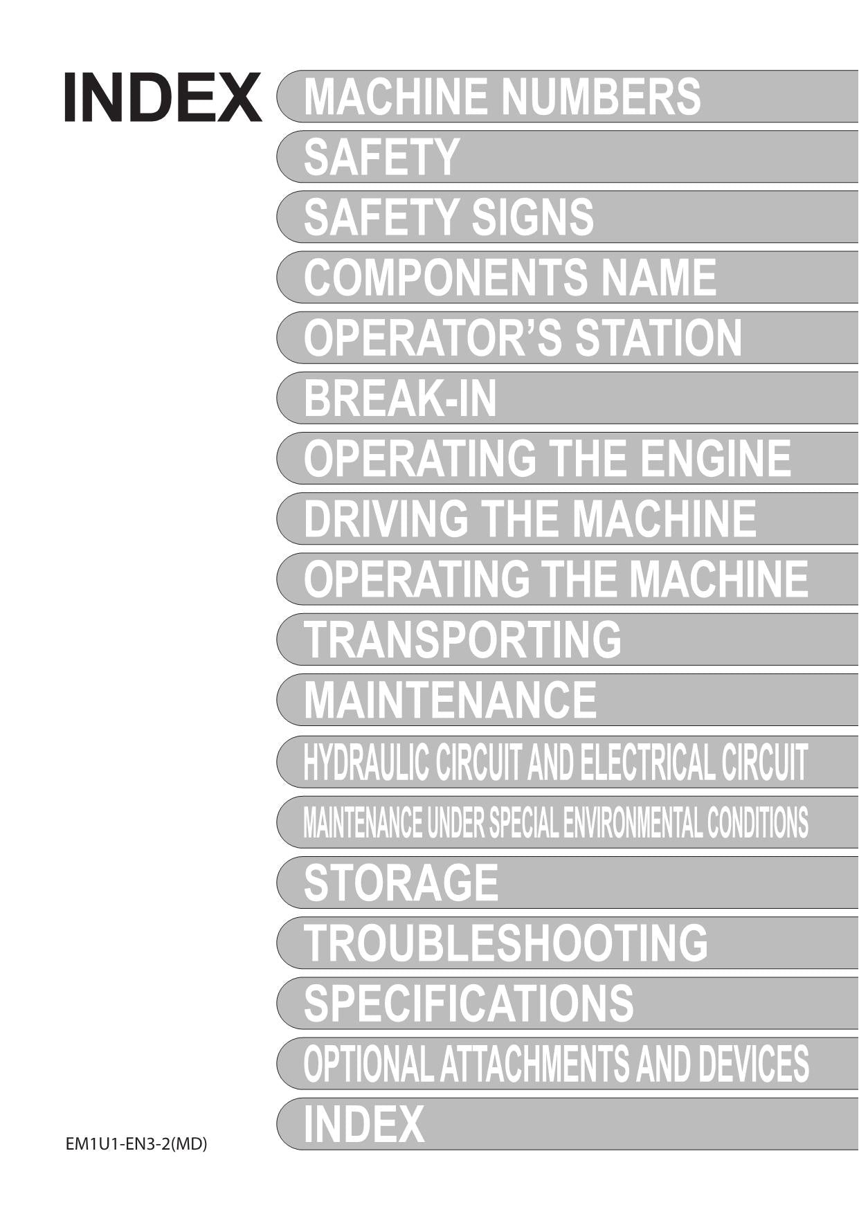 HITACHI ZAXIS ZX 120-3 180-3 200-3 270-3 330-3 EXCAVATOR OPERATORS MANUAL #2