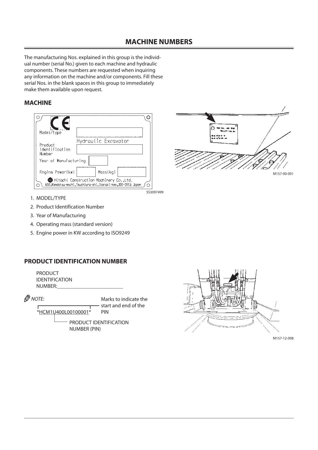 HITACHI ZAXIS ZX 135US-3 225USLC-3 225USRLC-3 EXCAVATOR OPERATORS MANUAL