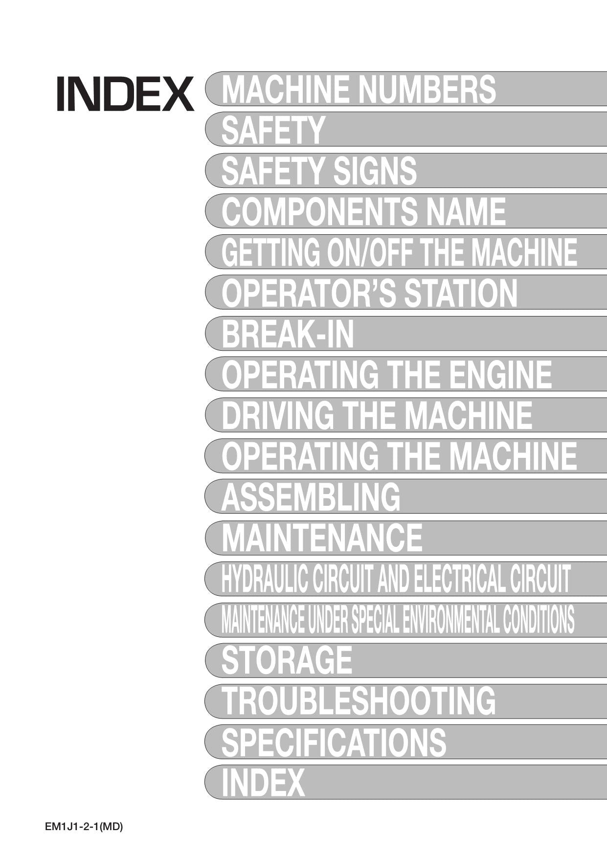 HITACHI ZAXIS ZX 450-3 470H-3 EXCAVATOR OPERATORS MANUAL