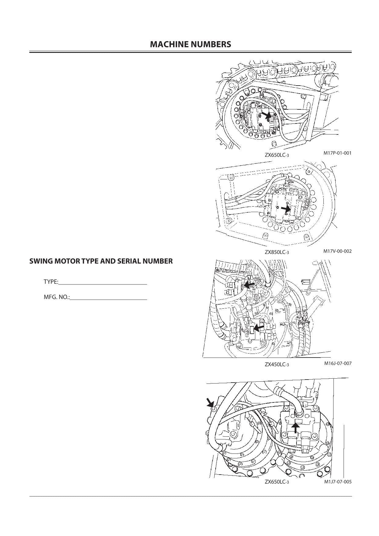 HITACHI ZAXIS ZX 450LC-3 650LC-3 850LC-3 EXCAVATOR OPERATORS MANUAL