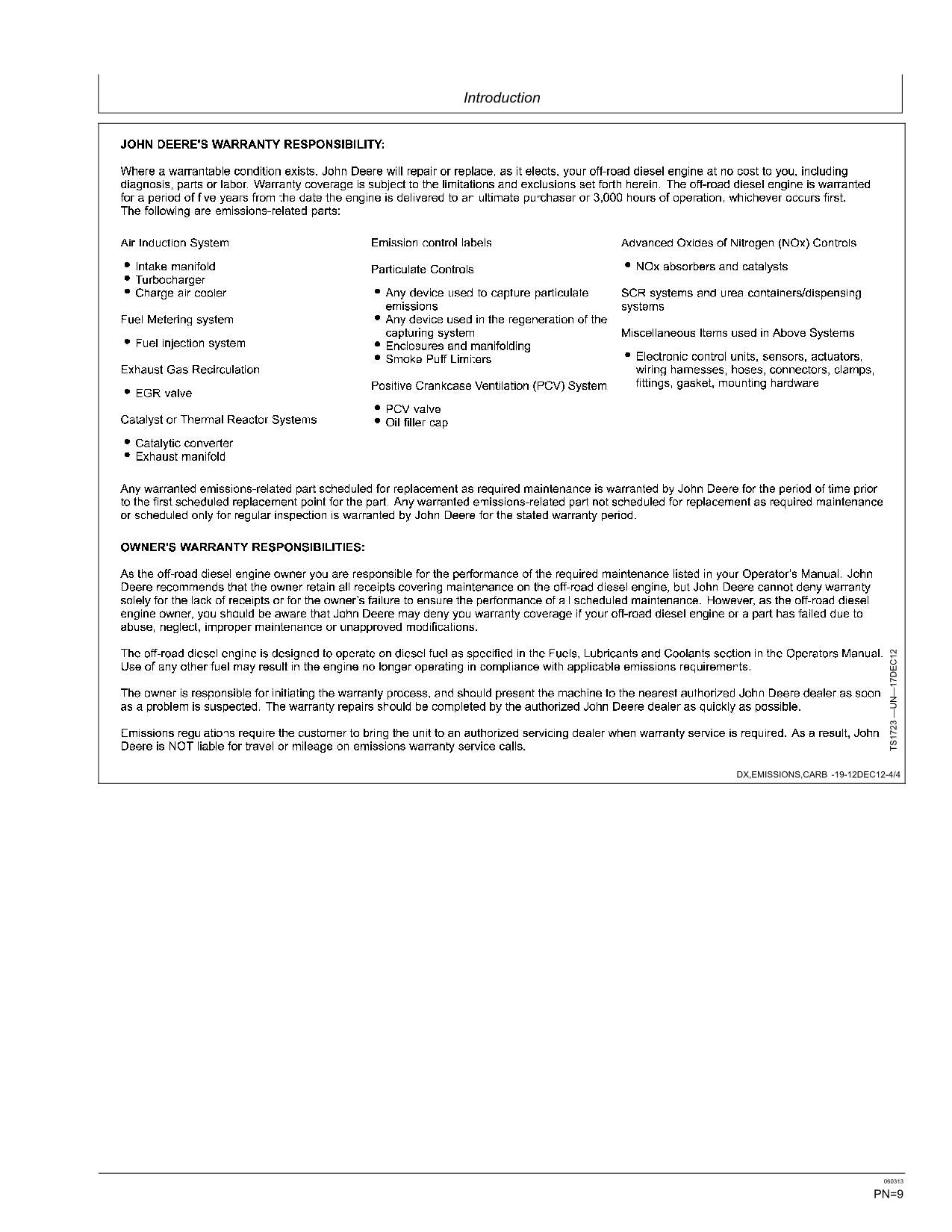 JOHN DEERE 450C LC 450CLC EXCAVATOR OPERATORS MANUAL