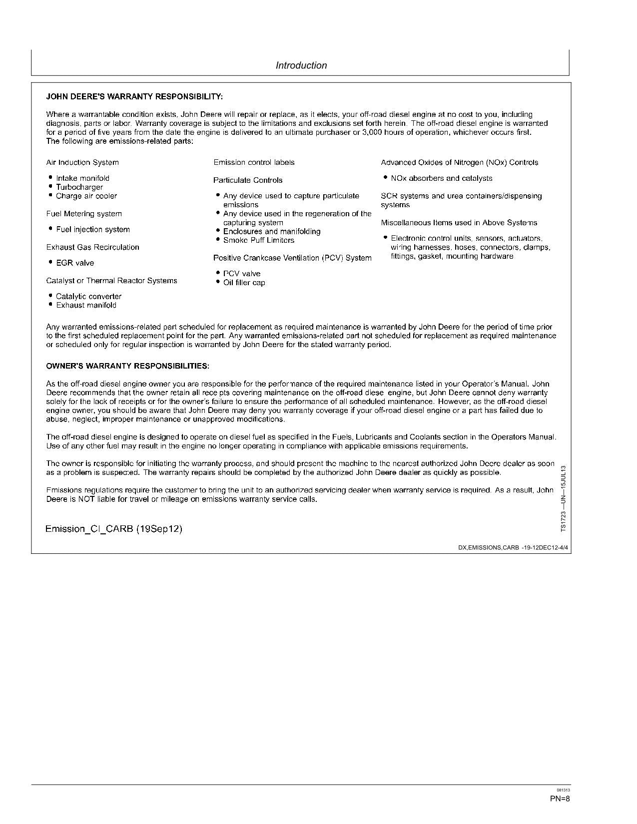 JOHN DEERE 240DLC 270DLC D SERIES EXCAVATOR OPERATORS MANUAL