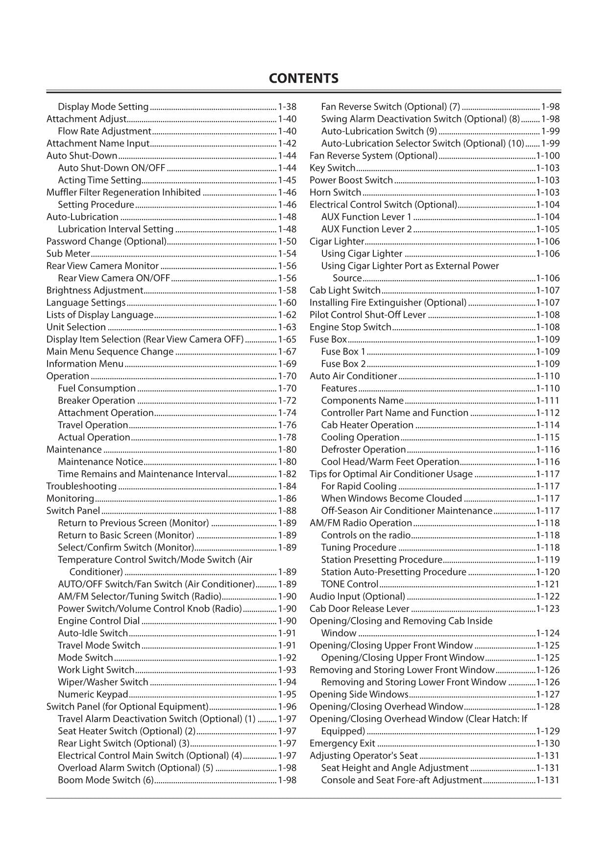 HITACHI ZAXIS ZX 470LC-5B 670LC-5B 870LC-5B EXCAVATOR OPERATORS MANUAL #1