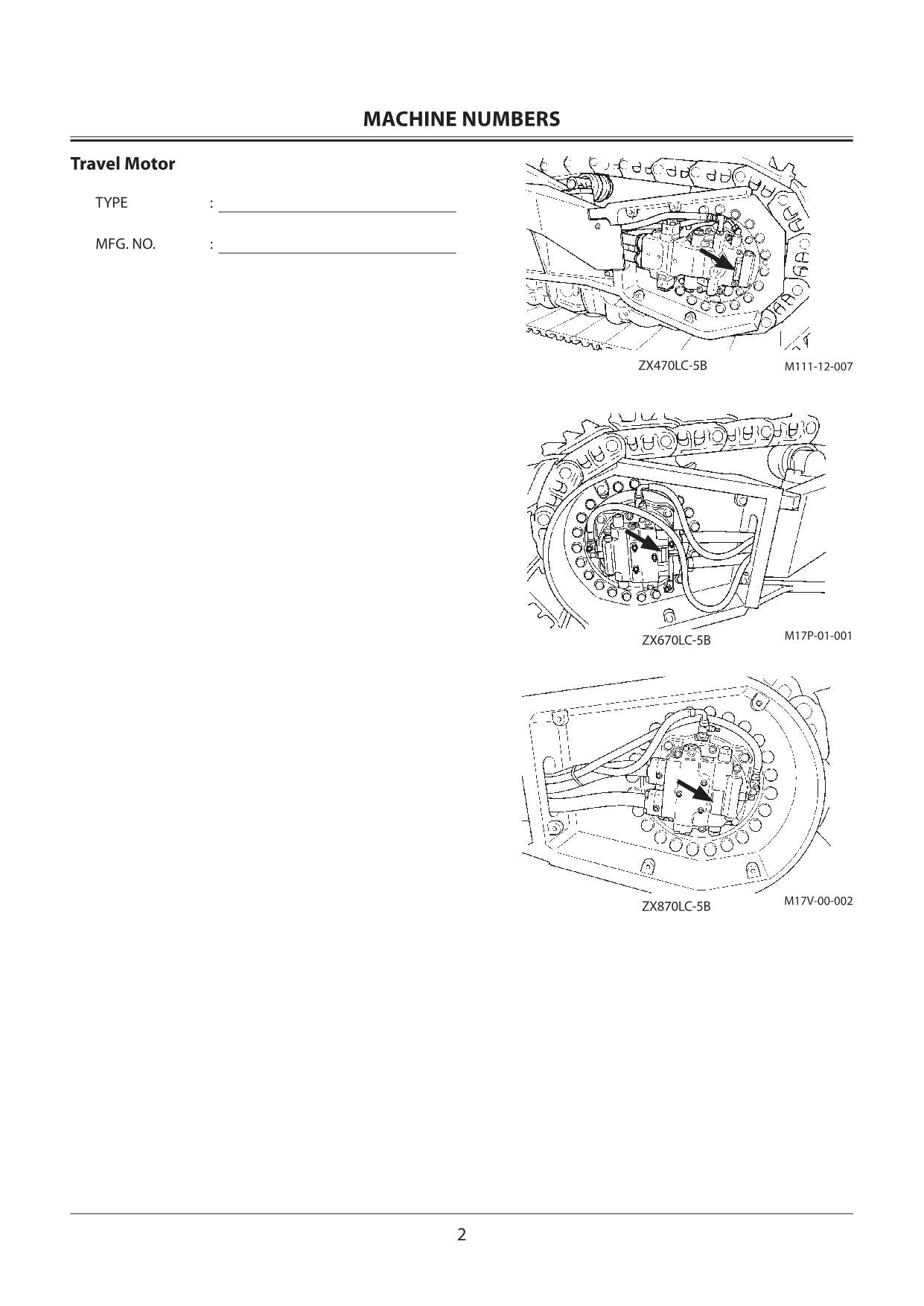 HITACHI ZAXIS ZX 470LC-5B 670LC-5B 870LC-5B EXCAVATOR OPERATORS MANUAL #1