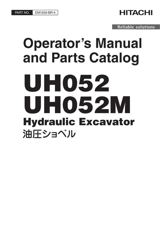 HITACHI UH052M EXCAVATOR OPERATORS MANUAL #2