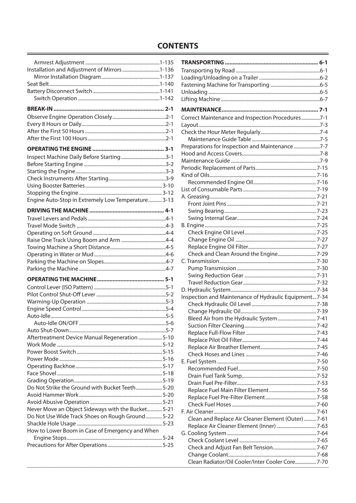 HITACHI ZAXIS ZX 345USLC-6N EXCAVATOR OPERATORS MANUAL