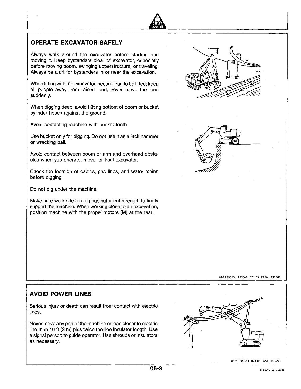 JOHN DEERE 290D BAGGER-BETRIEBSHANDBUCH