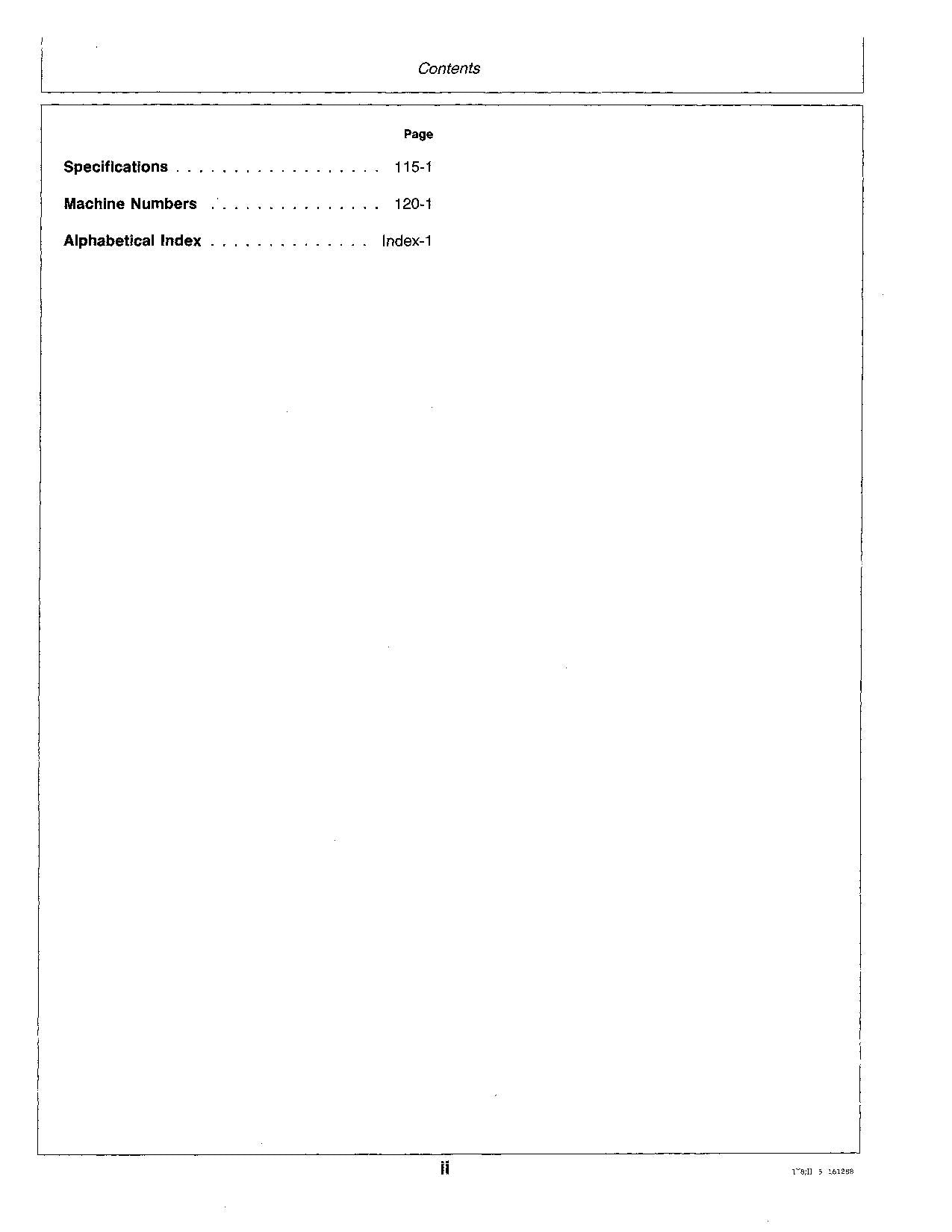 JOHN DEERE 290D BAGGER-BETRIEBSHANDBUCH