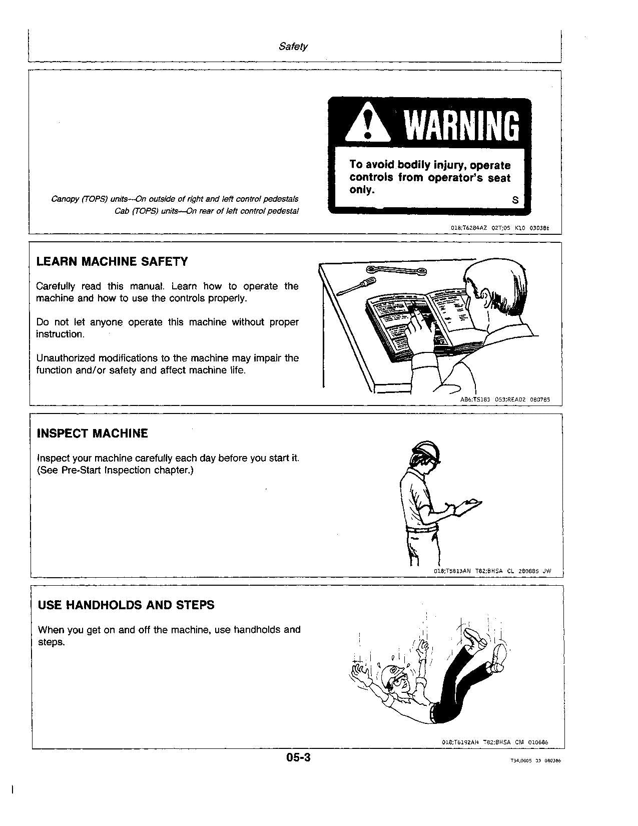 JOHN DEERE 25 EXCAVATOR OPERATORS MANUAL