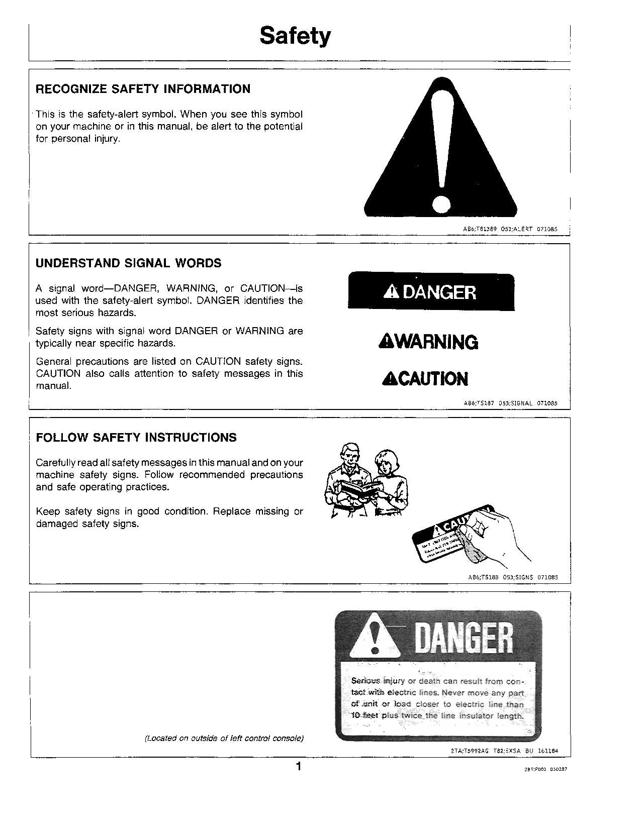 JOHN DEERE 490 EXCAVATOR OPERATORS MANUAL