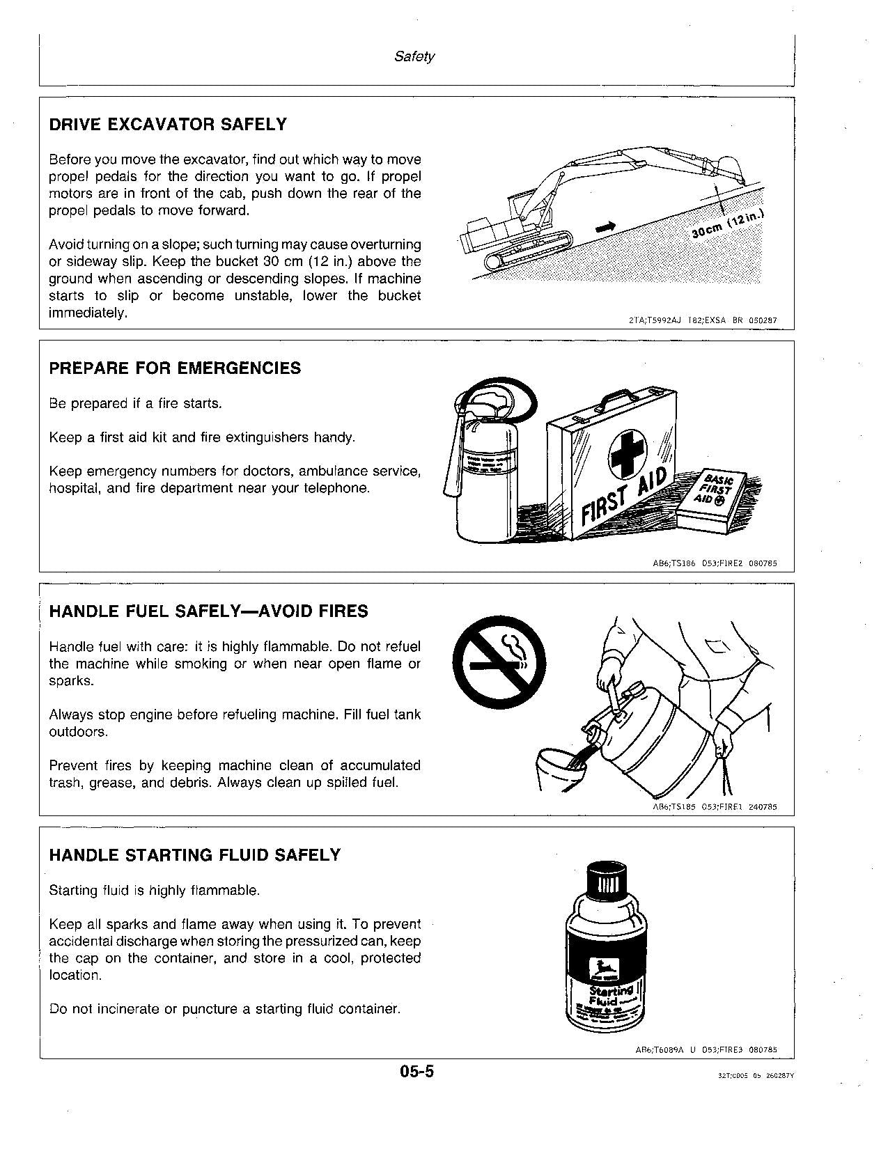 JOHN DEERE 792 EXCAVATOR OPERATORS MANUAL