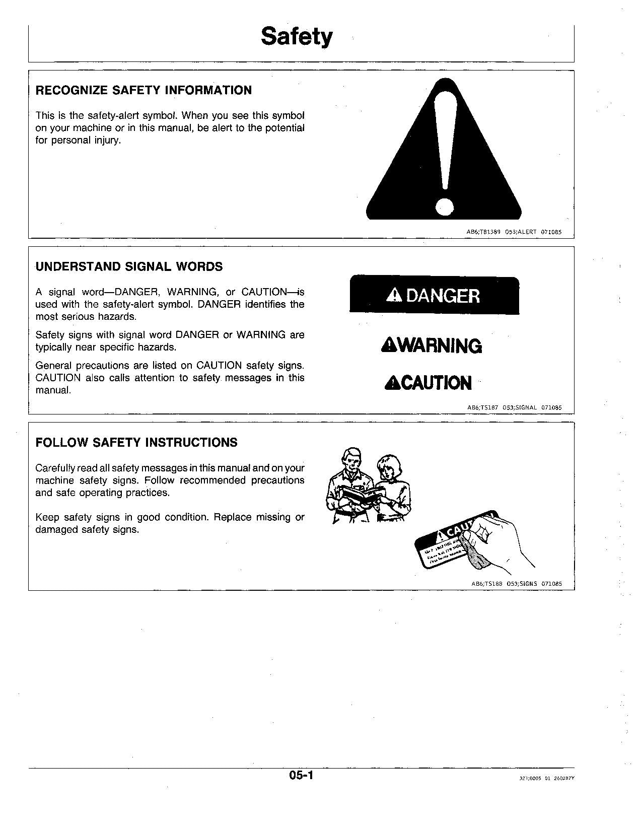 JOHN DEERE 792 EXCAVATOR OPERATORS MANUAL