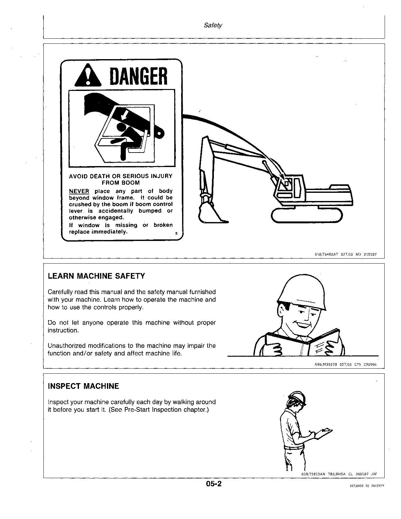 JOHN DEERE 792 EXCAVATOR OPERATORS MANUAL