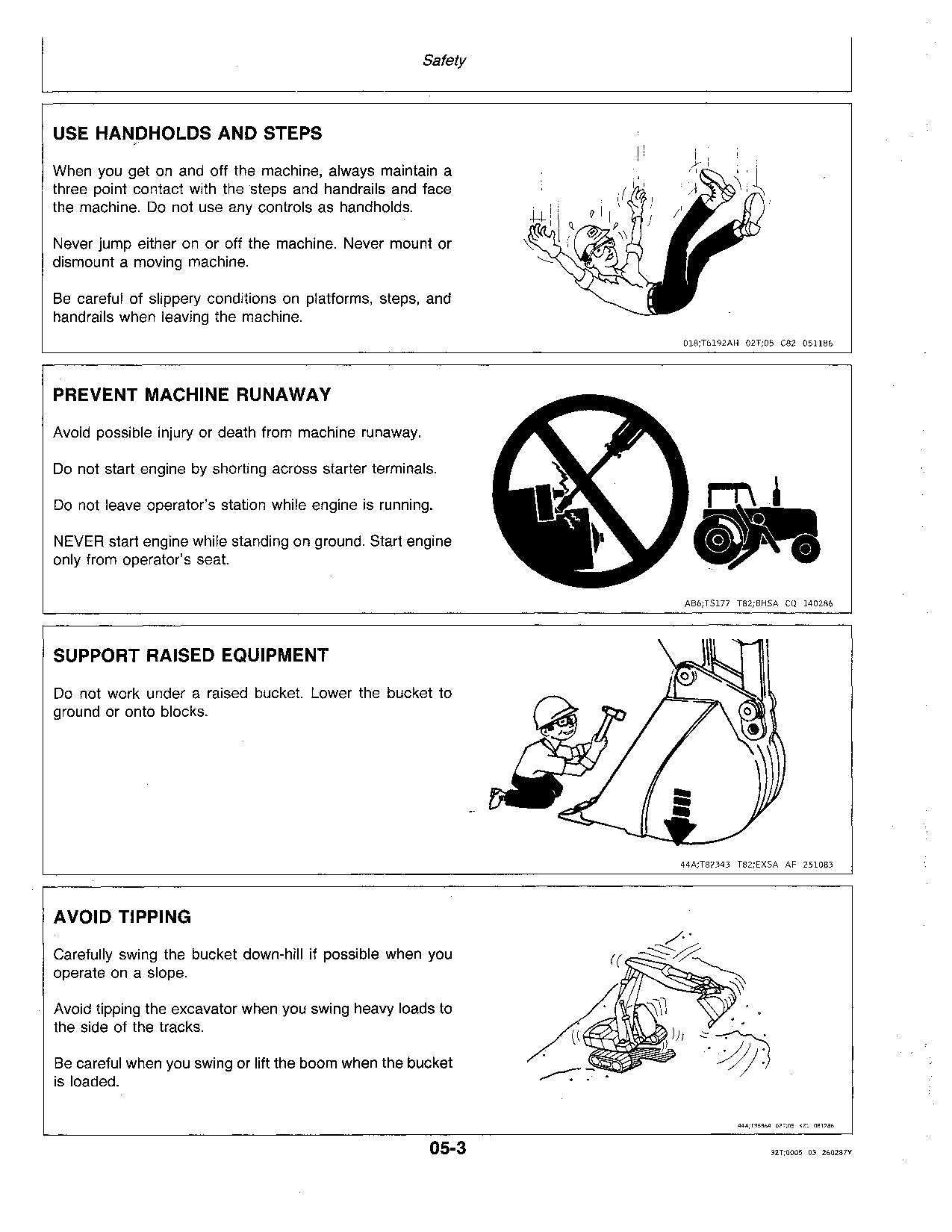 JOHN DEERE 792 EXCAVATOR OPERATORS MANUAL