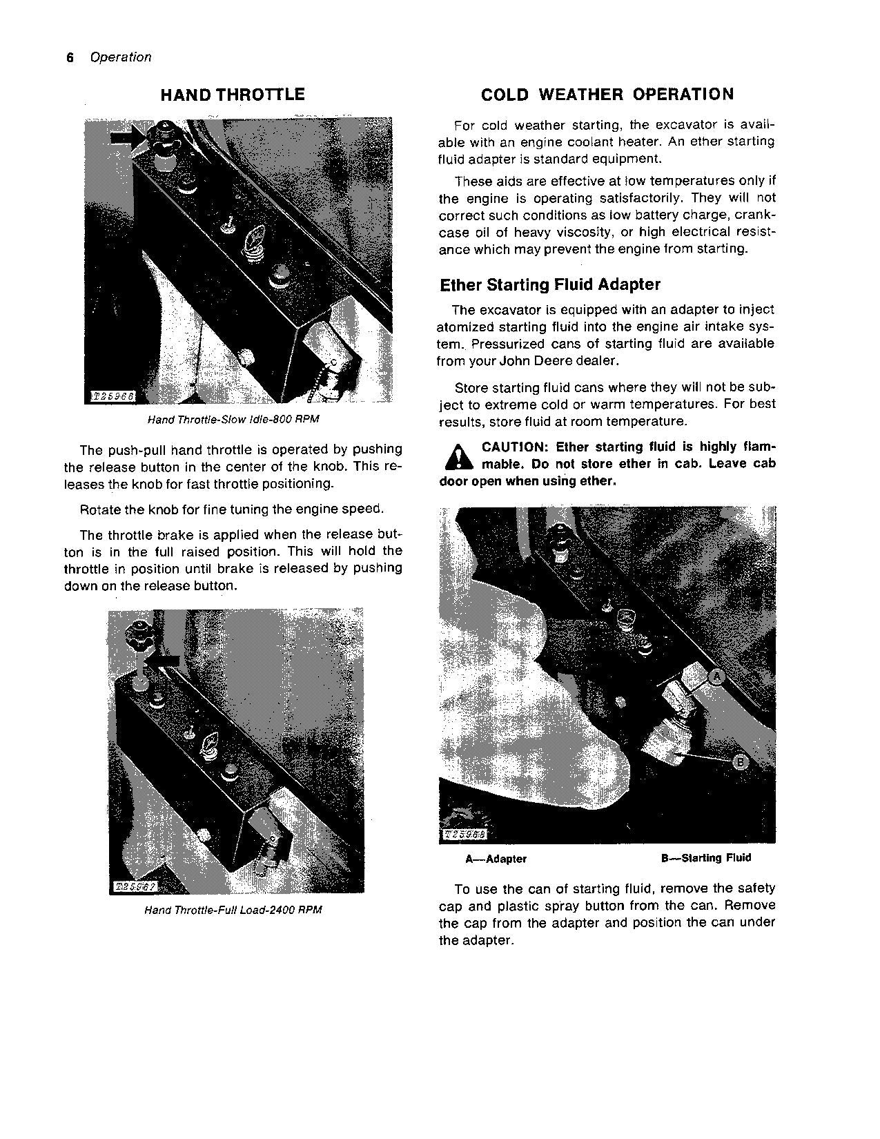 JOHN DEERE 690A EXCAVATOR OPERATORS MANUAL