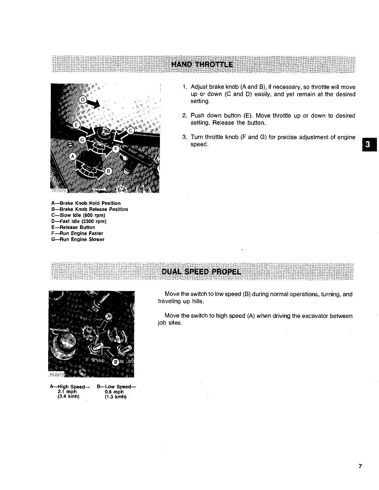 JOHN DEERE 890 EXCAVATOR OPERATORS MANUAL