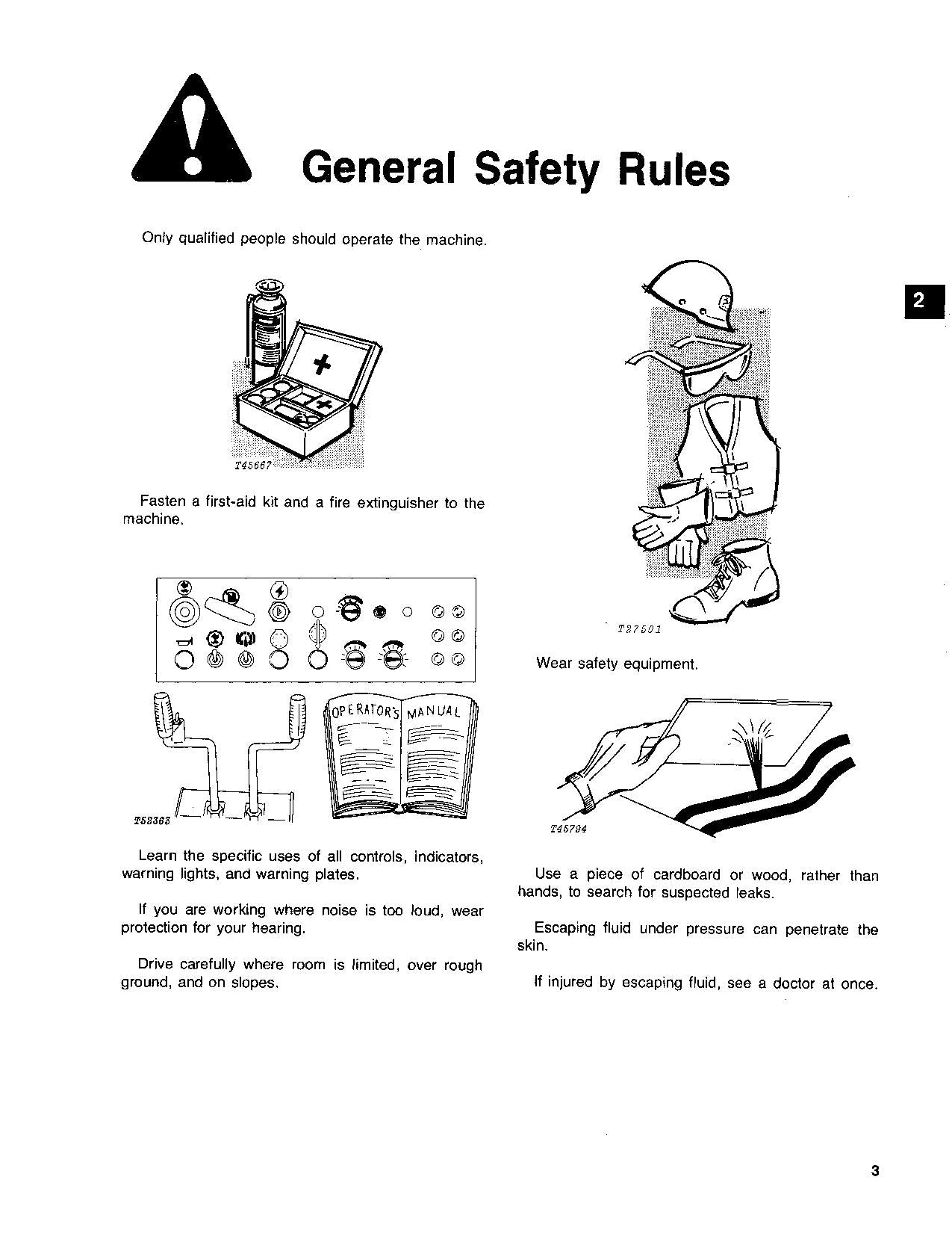 JOHN DEERE 890 EXCAVATOR OPERATORS MANUAL