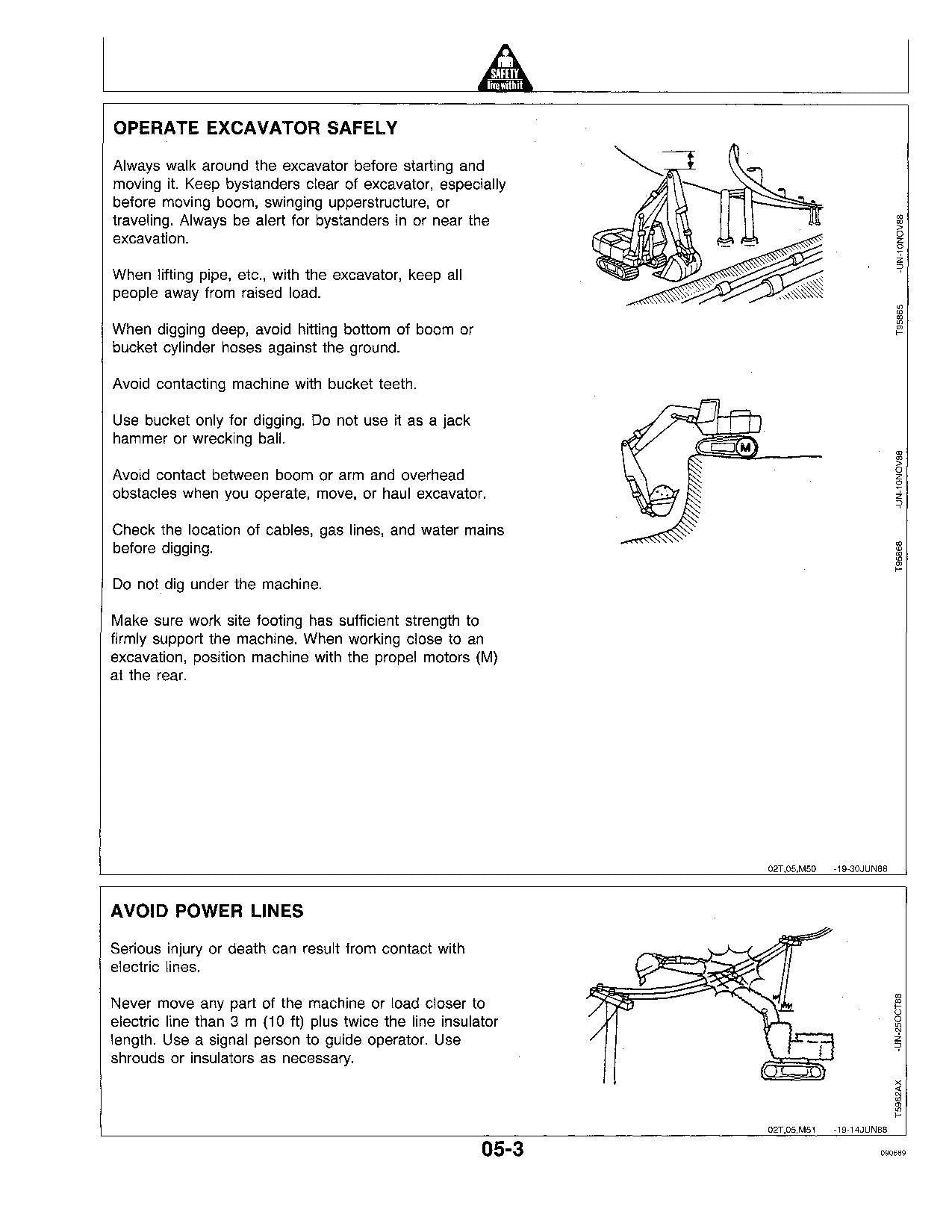 JOHN DEERE 790D 790DLC EXCAVATOR OPERATORS MANUAL