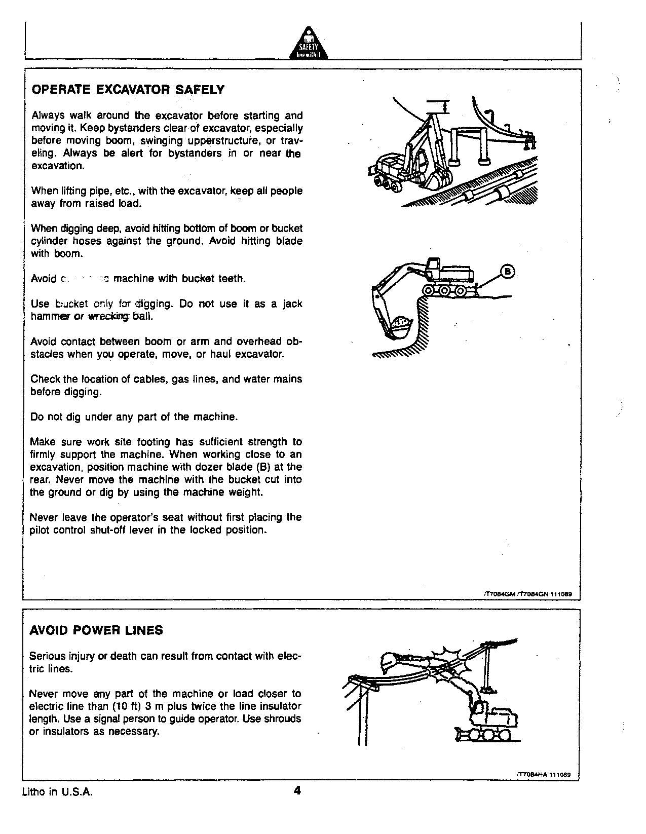 JOHN DEERE 690DR EXCAVATOR OPERATORS MANUAL