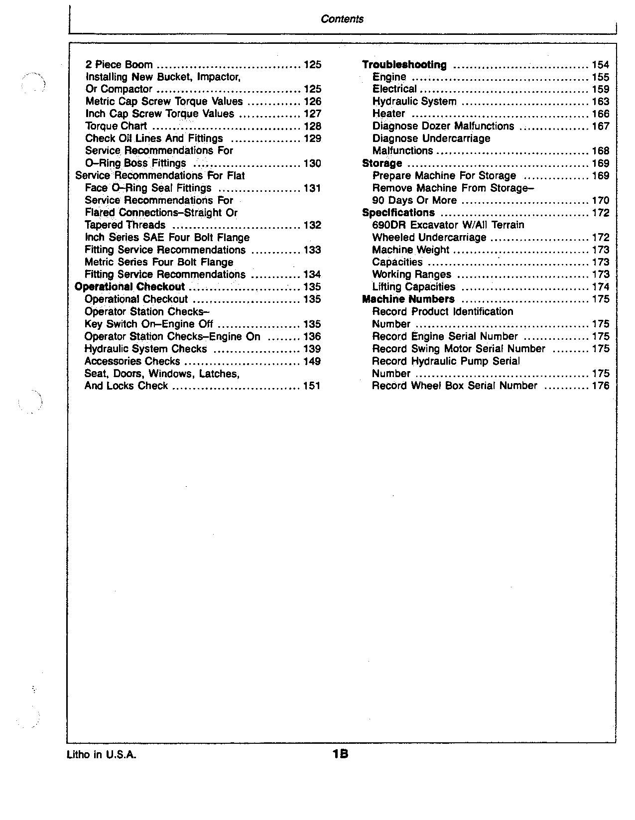 JOHN DEERE 690DR EXCAVATOR OPERATORS MANUAL