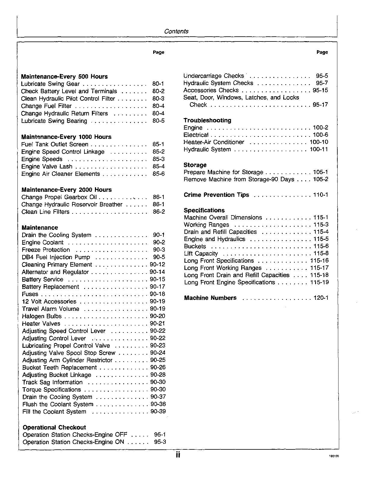 JOHN DEERE 690D 690DLC EXCAVATOR OPERATORS MANUAL #1