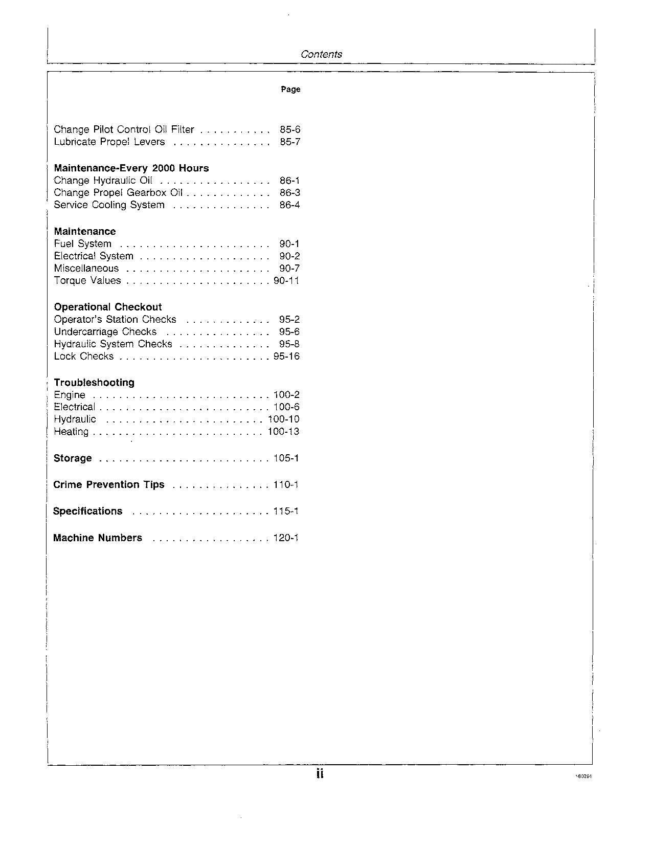 JOHN DEERE 70D EXCAVATOR OPERATORS MANUAL