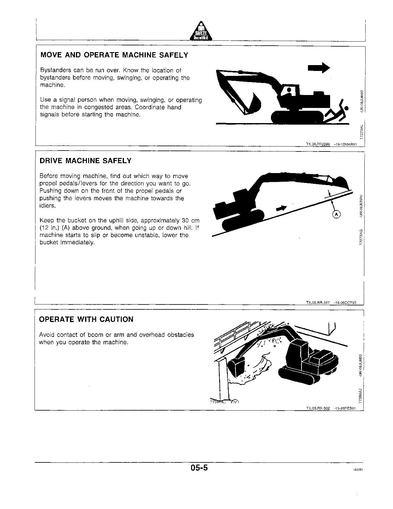 JOHN DEERE 70D EXCAVATOR OPERATORS MANUAL