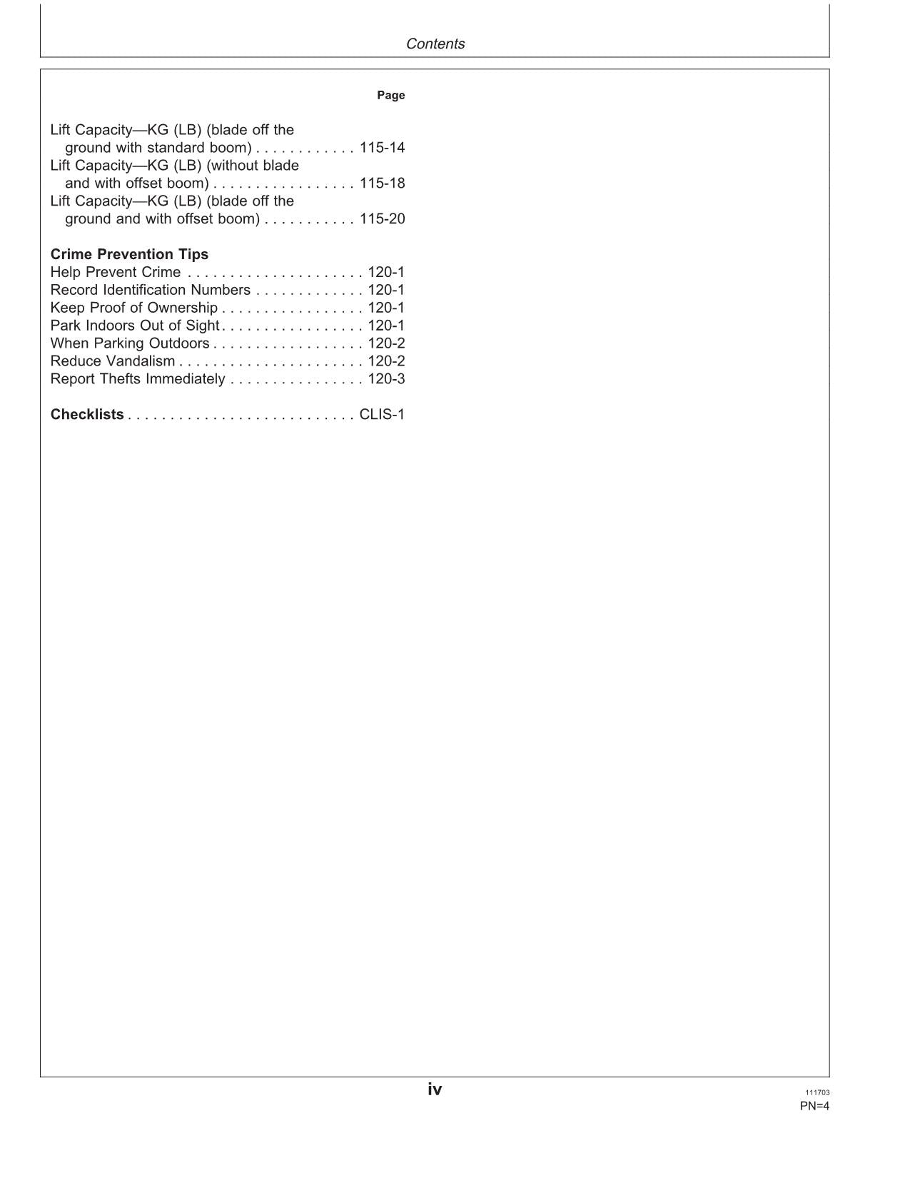 JOHN DEERE 80 EXCAVATOR OPERATORS MANUAL