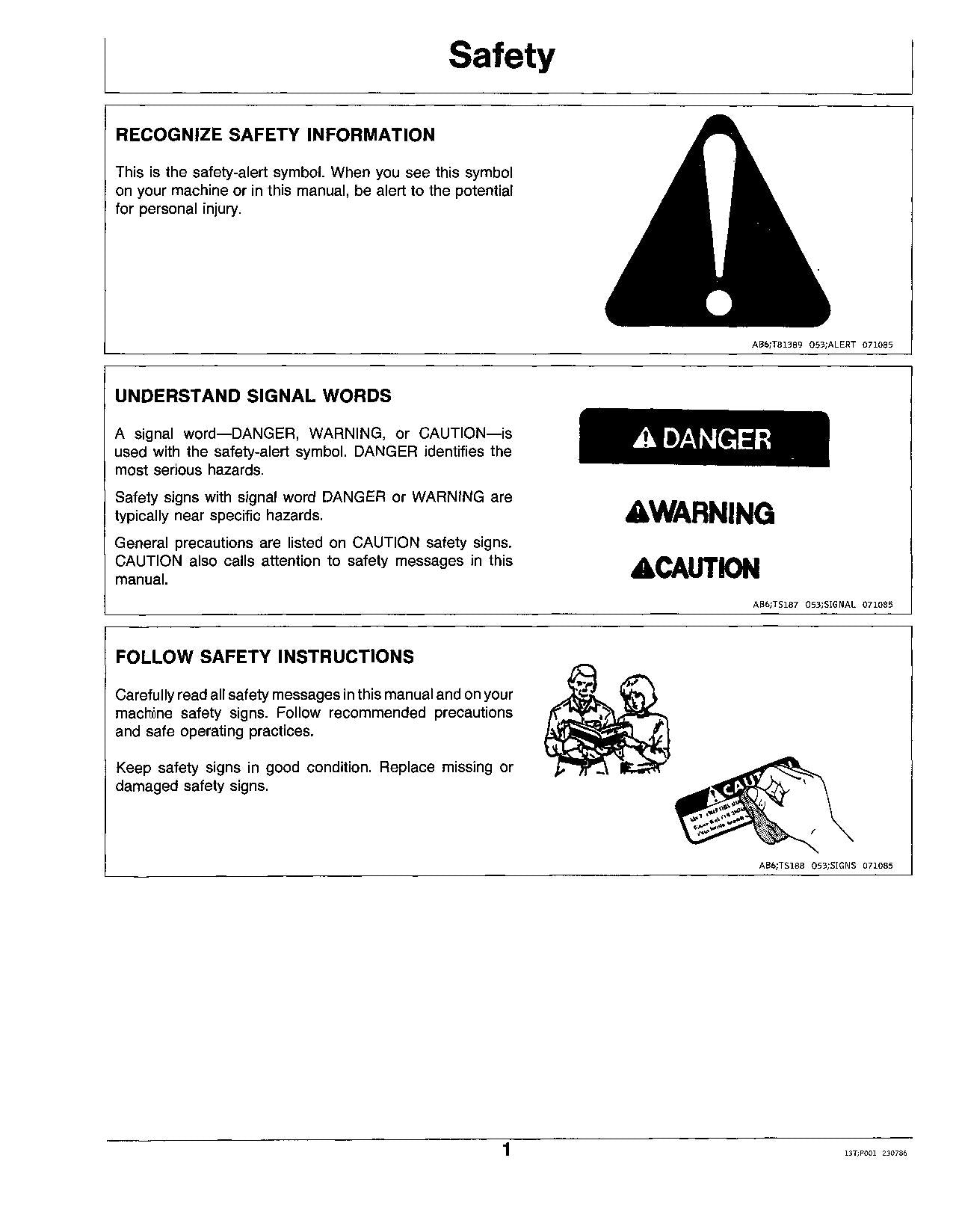 JOHN DEERE 15 EXCAVATOR OPERATORS MANUAL