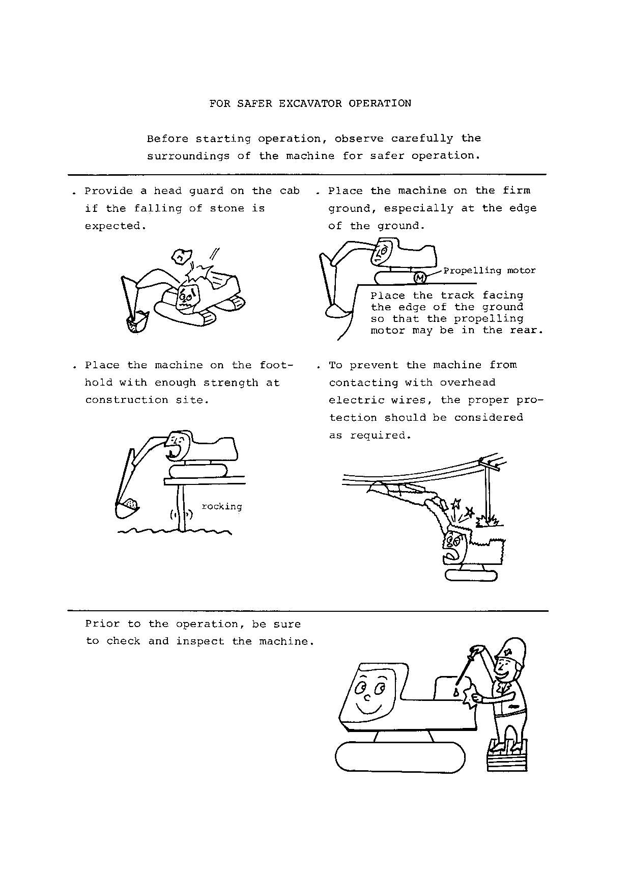 HITACHI UH082 EXCAVATOR OPERATORS MANUAL