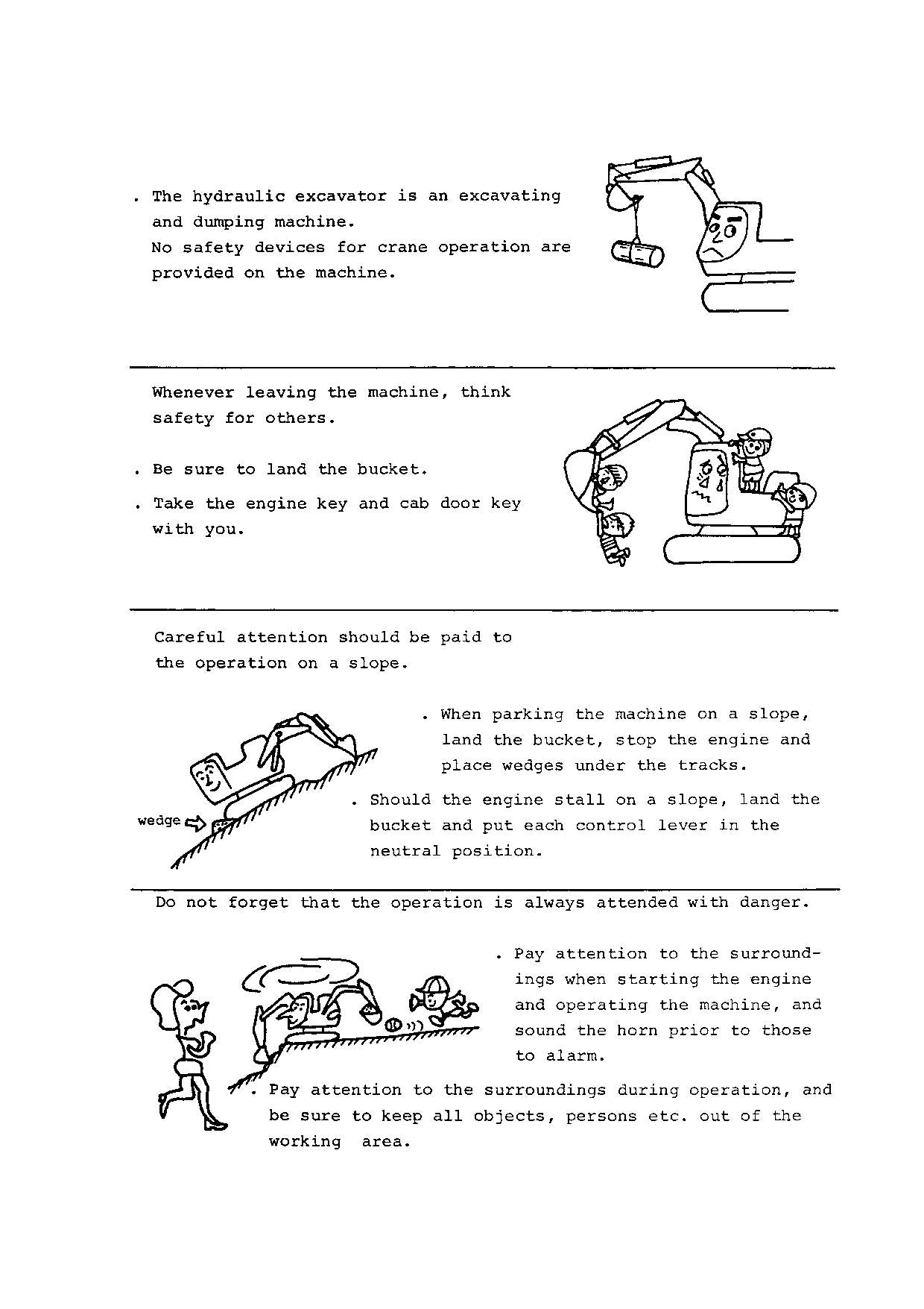 HITACHI UH082 EXCAVATOR OPERATORS MANUAL