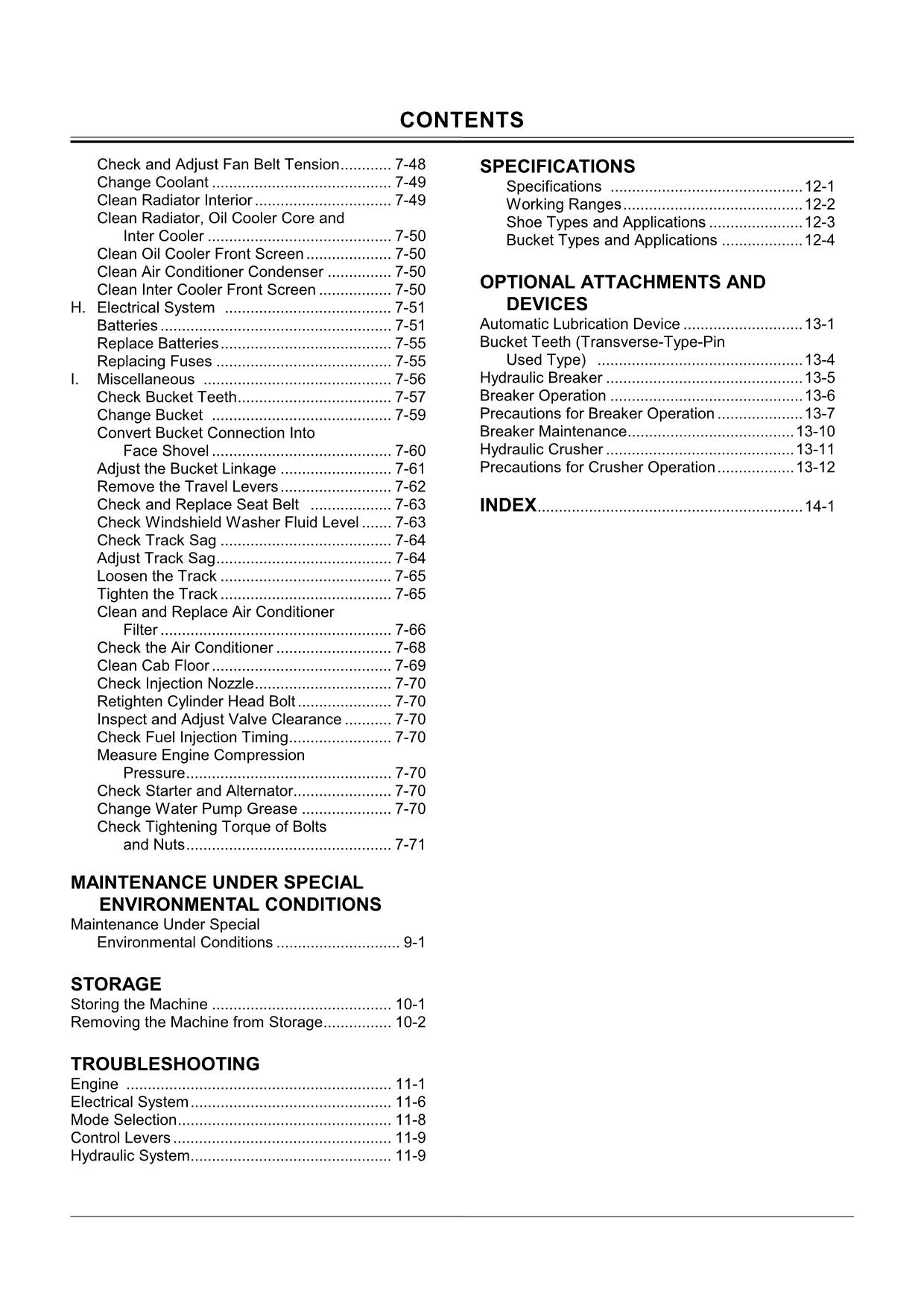 HITACHI ZAXIS ZX 160LC EXCAVATOR OPERATORS MANUAL