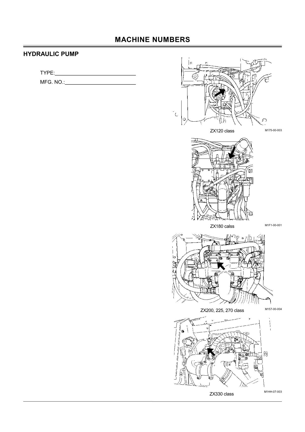 HITACHI ZAXIS ZX 110 110M 120 130H 130K 130L 160LC   EXCAVATOR OPERATORS MANUAL