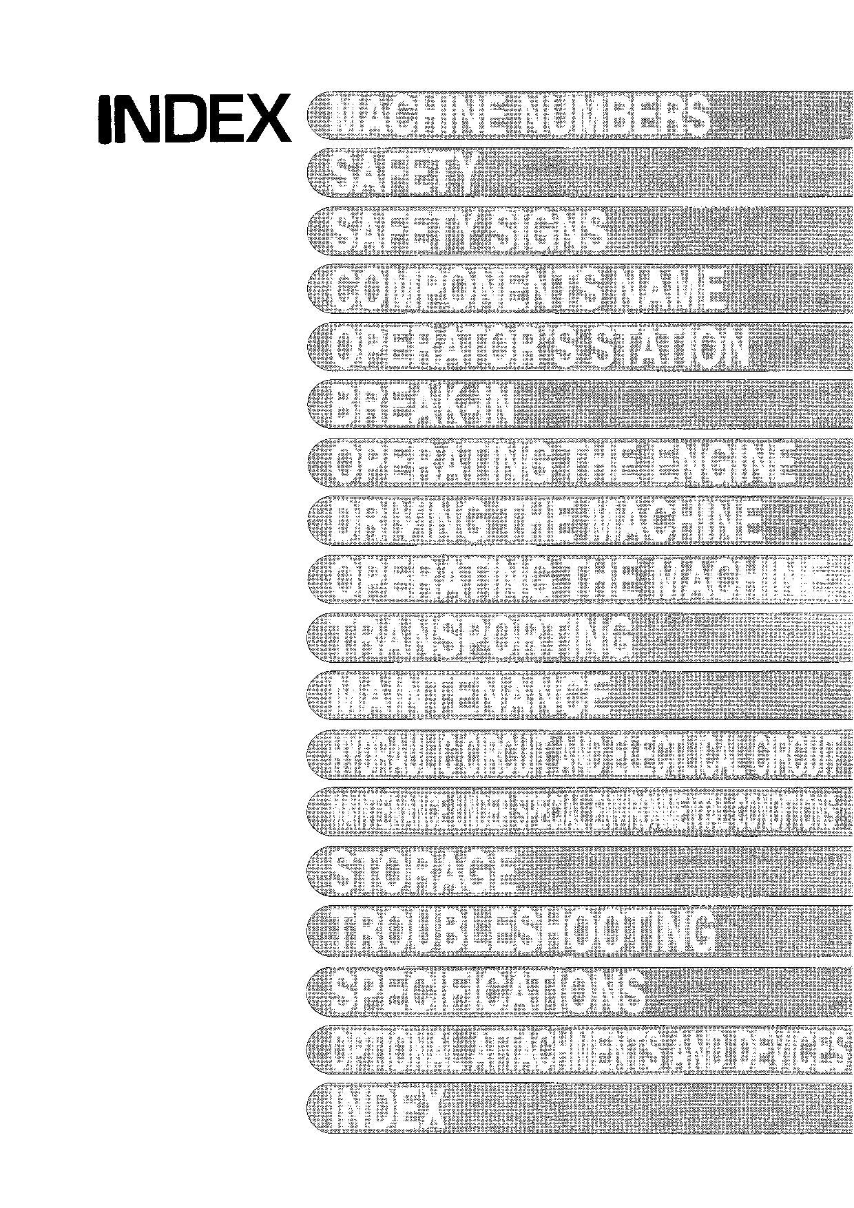 HITACHI ZAXIS ZX 110 110M 180LC 225USR 225USRLC EXCAVATOR OPERATORS MANUAL