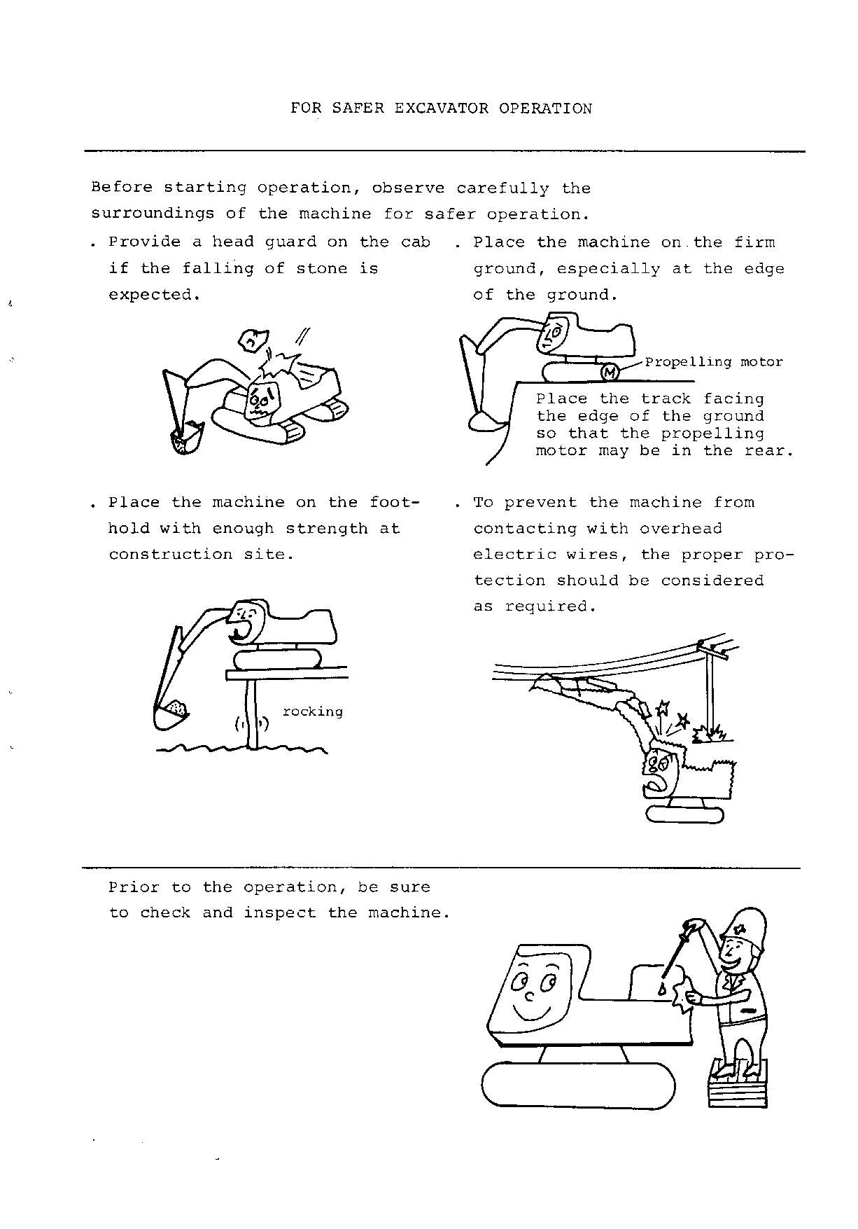 HITACHI UH062 EXCAVATOR OPERATORS MANUAL