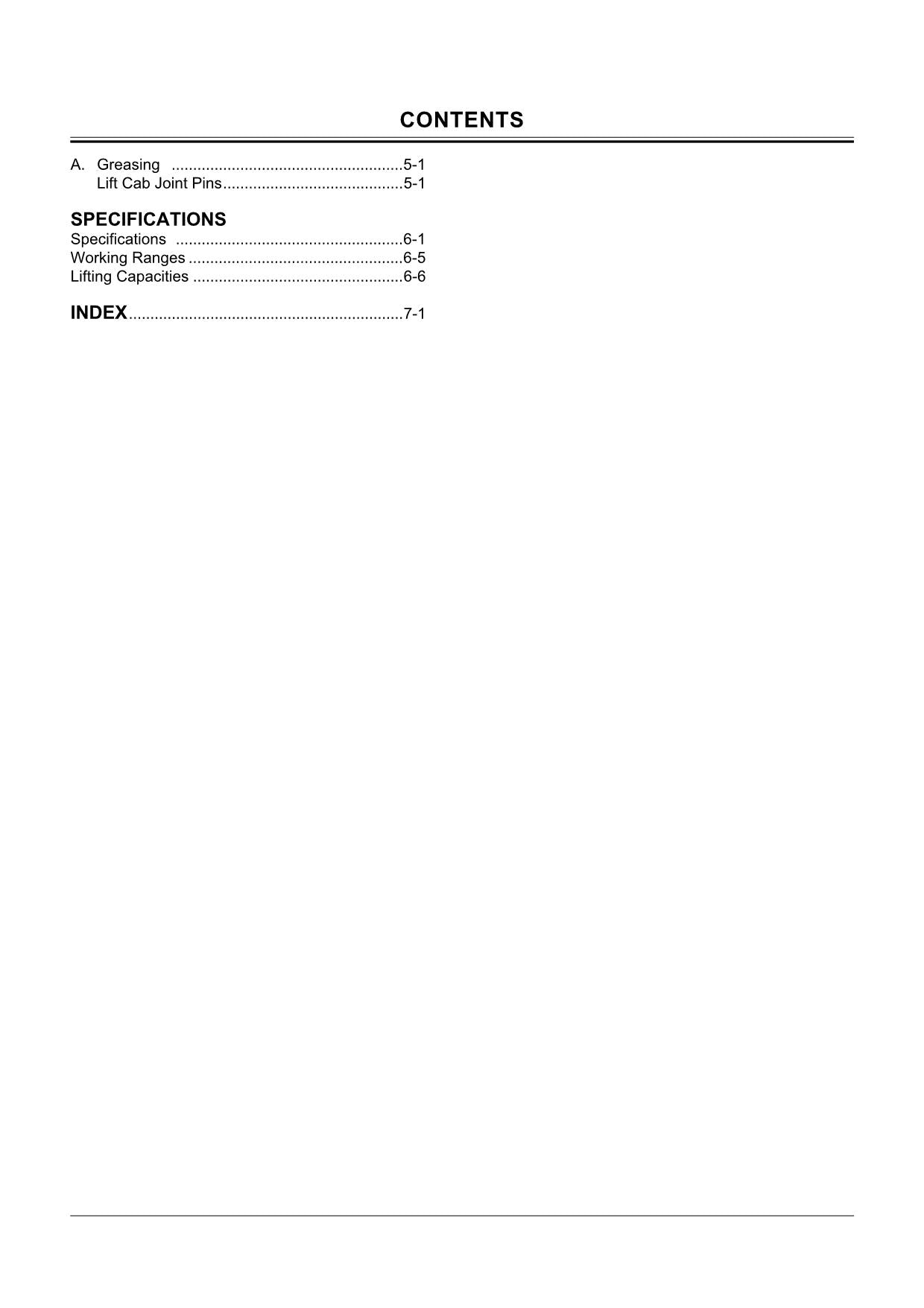 HITACHI ZAXIS ZX 210W EXCAVATOR OPERATORS MANUAL