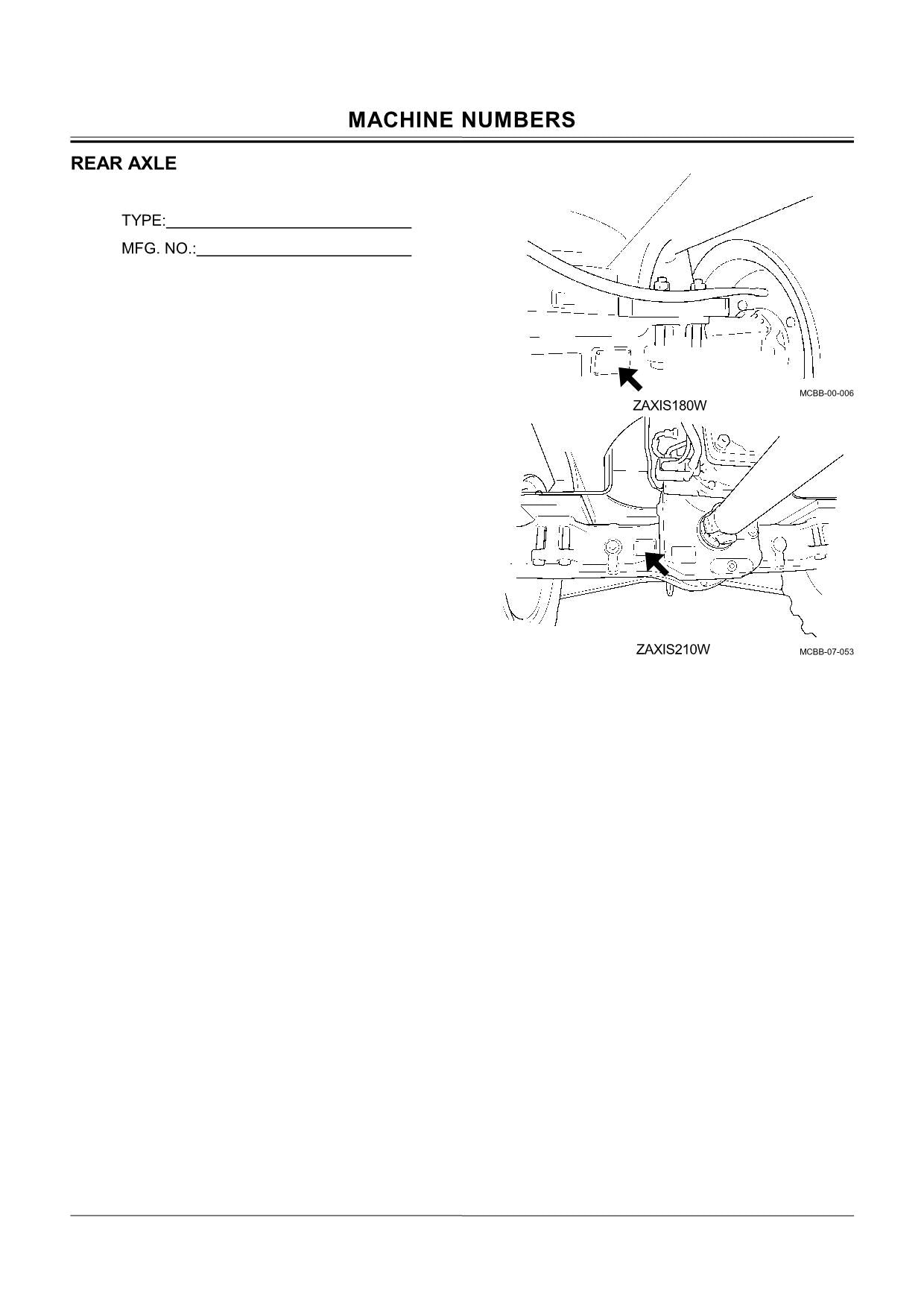 HITACHI ZAXIS ZX 180W 210W EXCAVATOR OPERATORS MANUAL #2