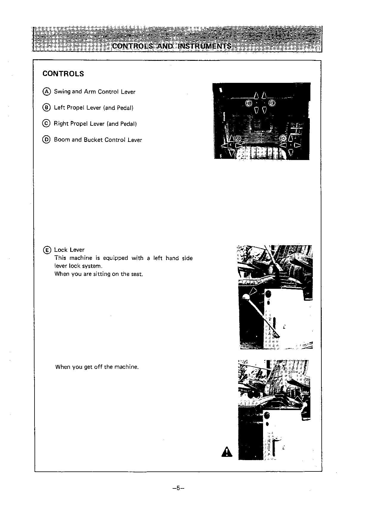 HITACHI UH063 EXCAVATOR OPERATORS MANUAL