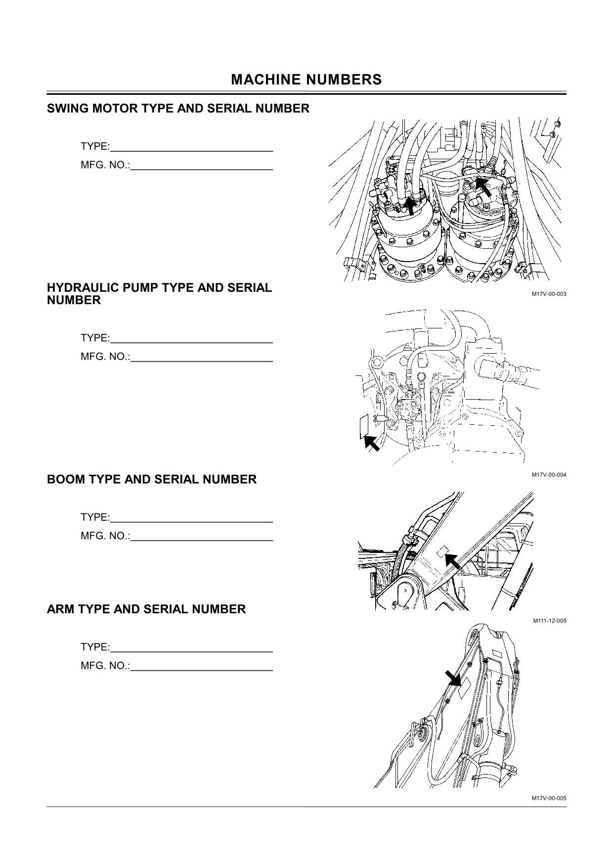 HITACHI ZAXIS ZX 800 850H EXCAVATOR OPERATORS MANUAL 006001