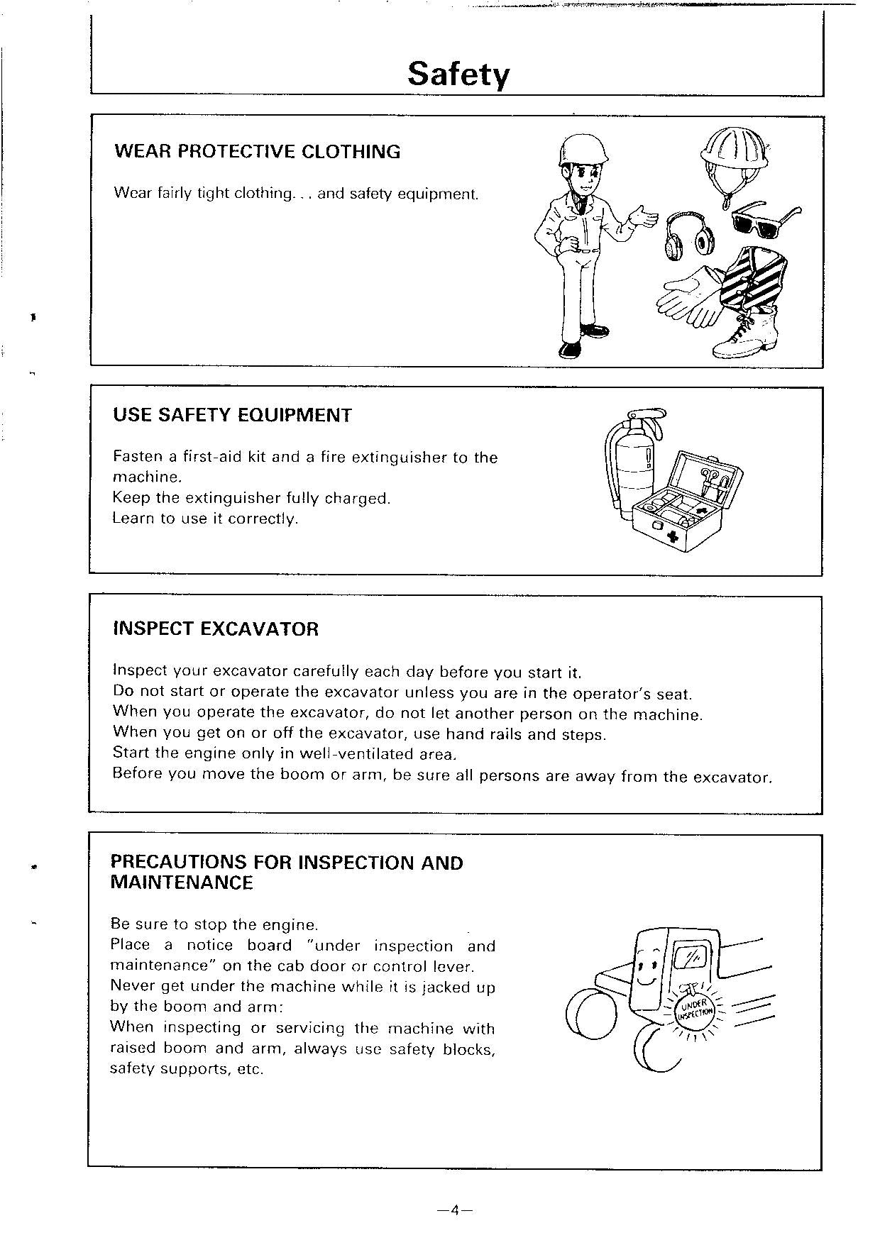 HITACHI EX60WD EXCAVATOR OPERATORS MANUAL