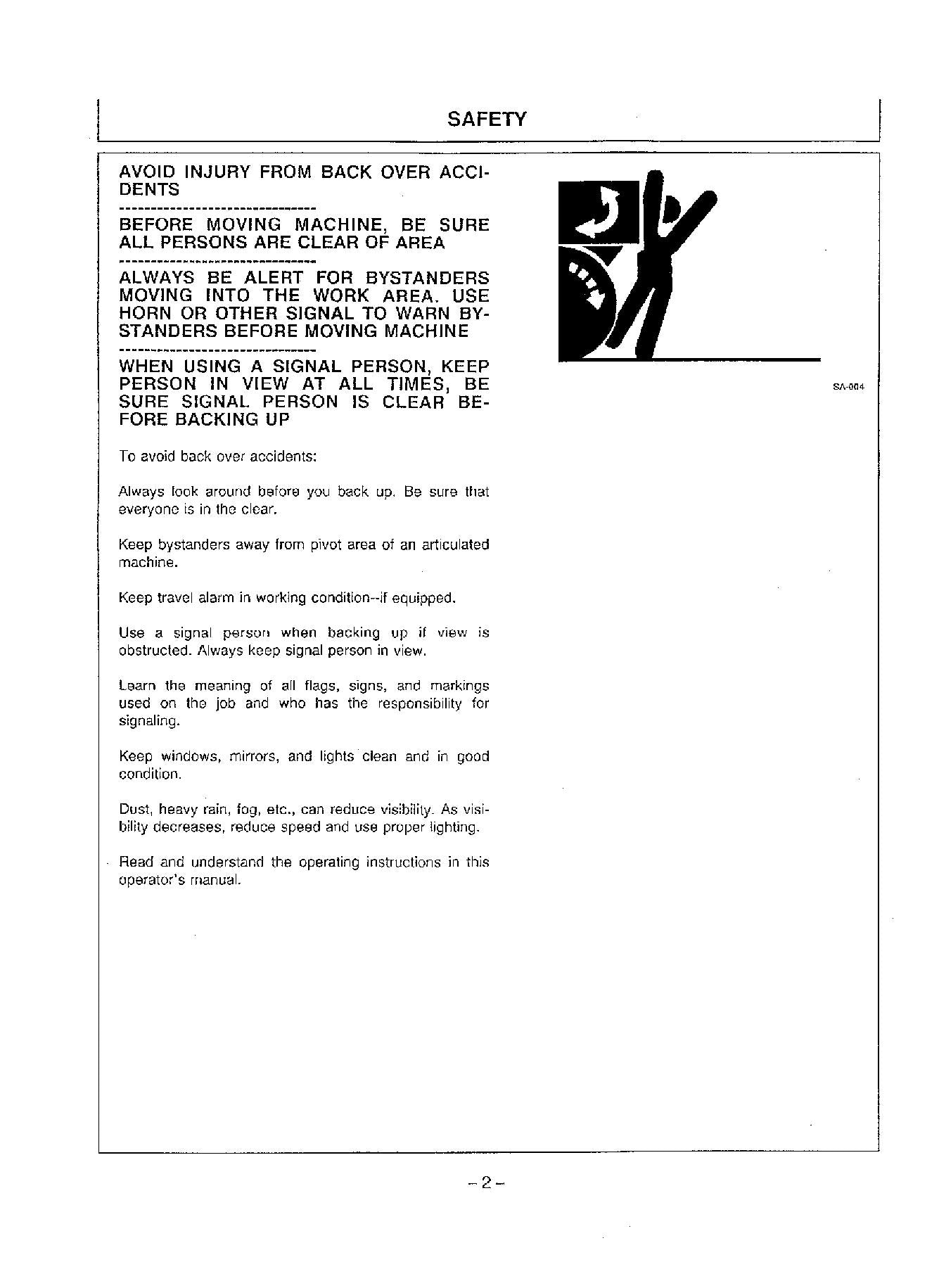 HITACHI EX50UR EXCAVATOR OPERATORS MANUAL