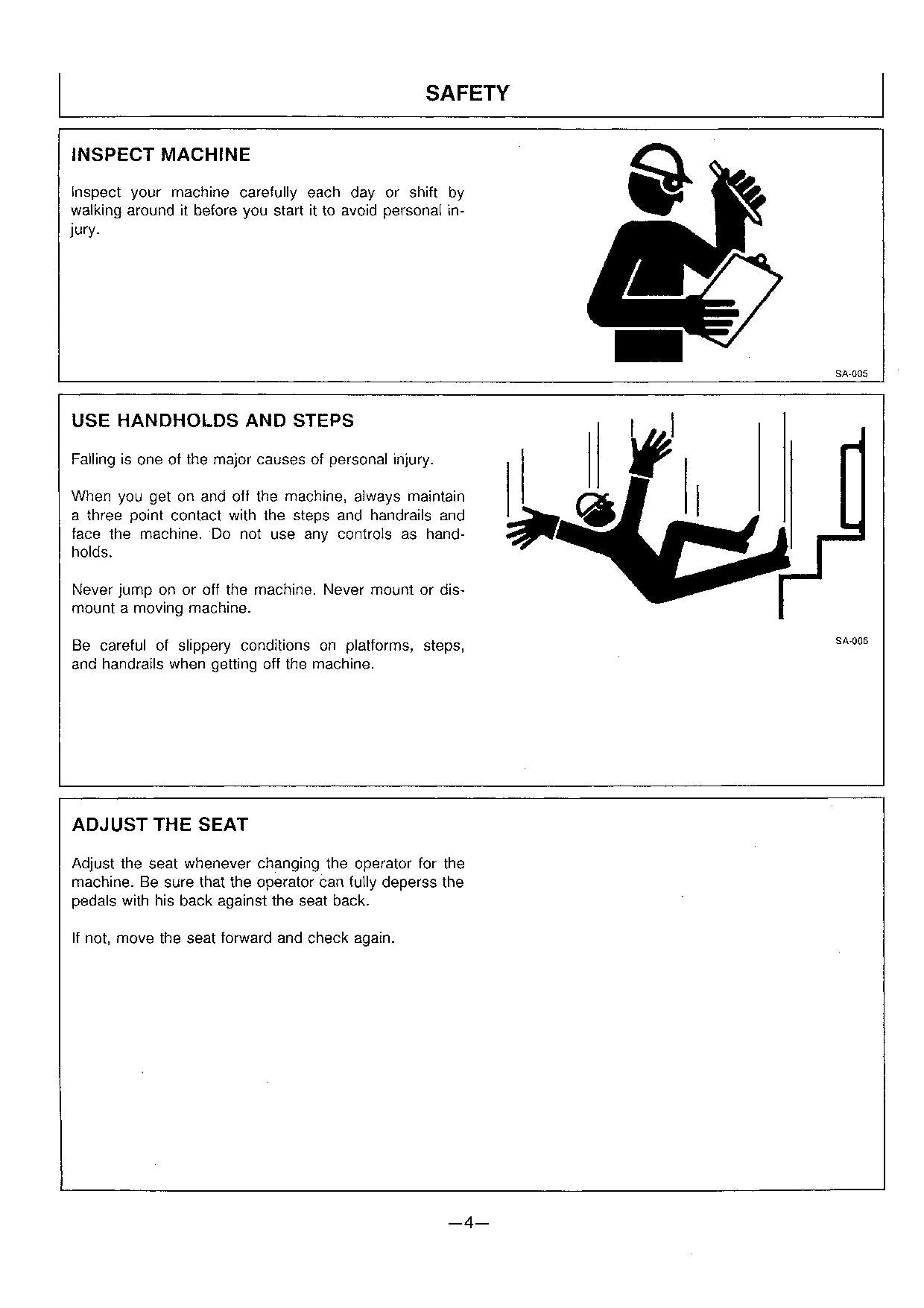 HITACHI EX60WD-2 EXCAVATOR OPERATORS MANUAL