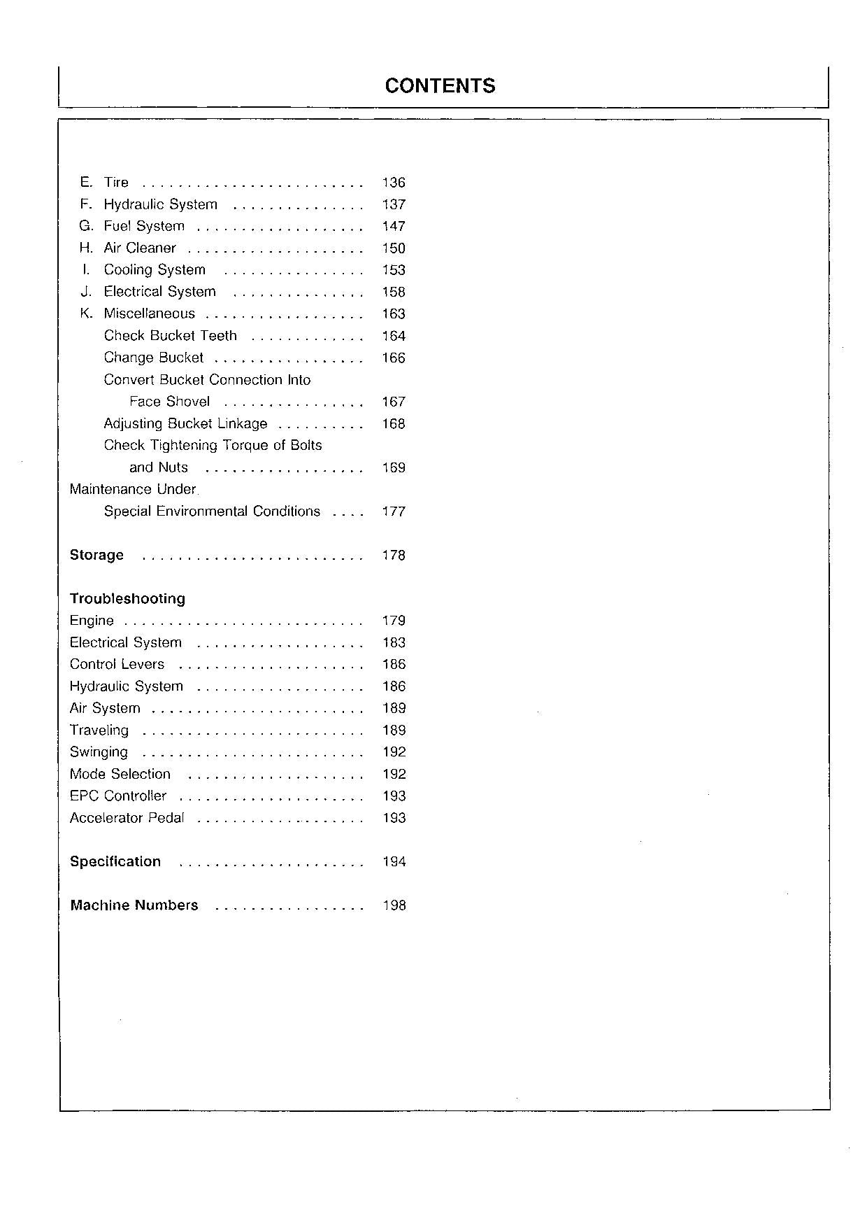 HITACHI EX60WD-2 EXCAVATOR OPERATORS MANUAL