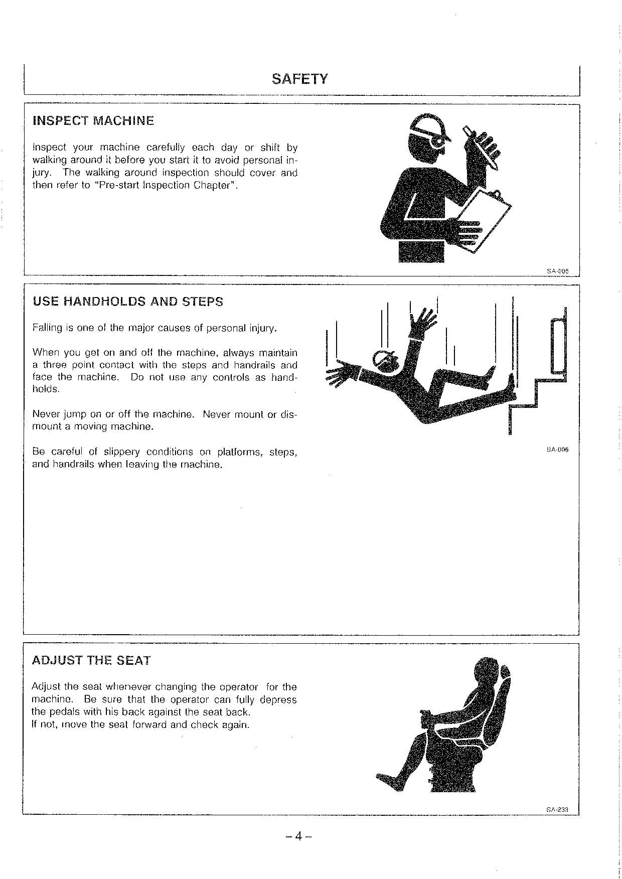 HITACHI EX90 EXCAVATOR OPERATORS MANUAL