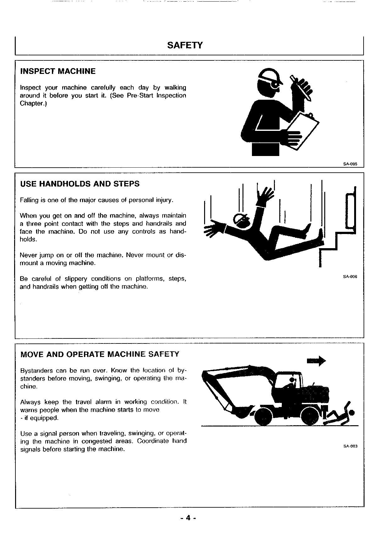 HITACHI EX100WD-2 EXCAVATOR OPERATORS MANUAL