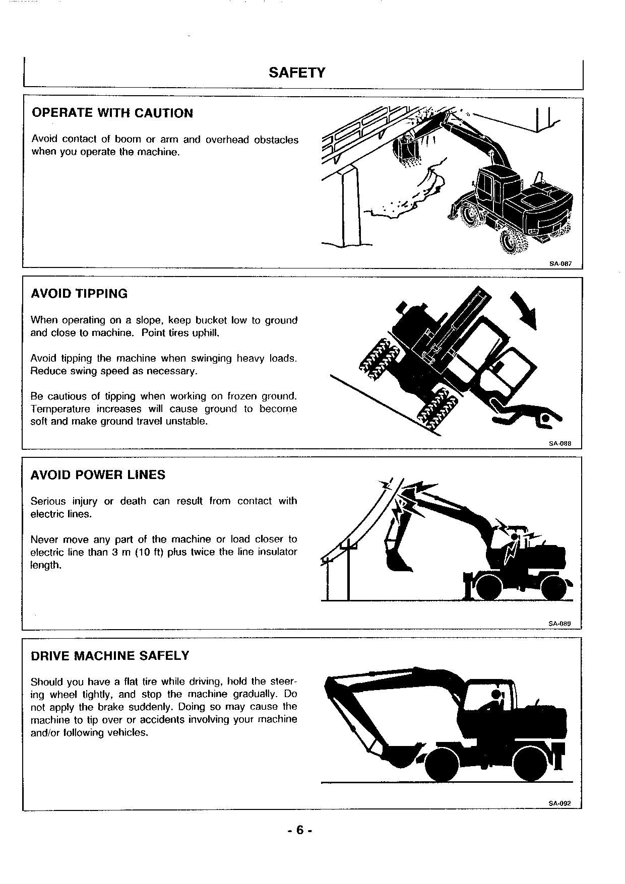 HITACHI EX100WD-2 EXCAVATOR OPERATORS MANUAL