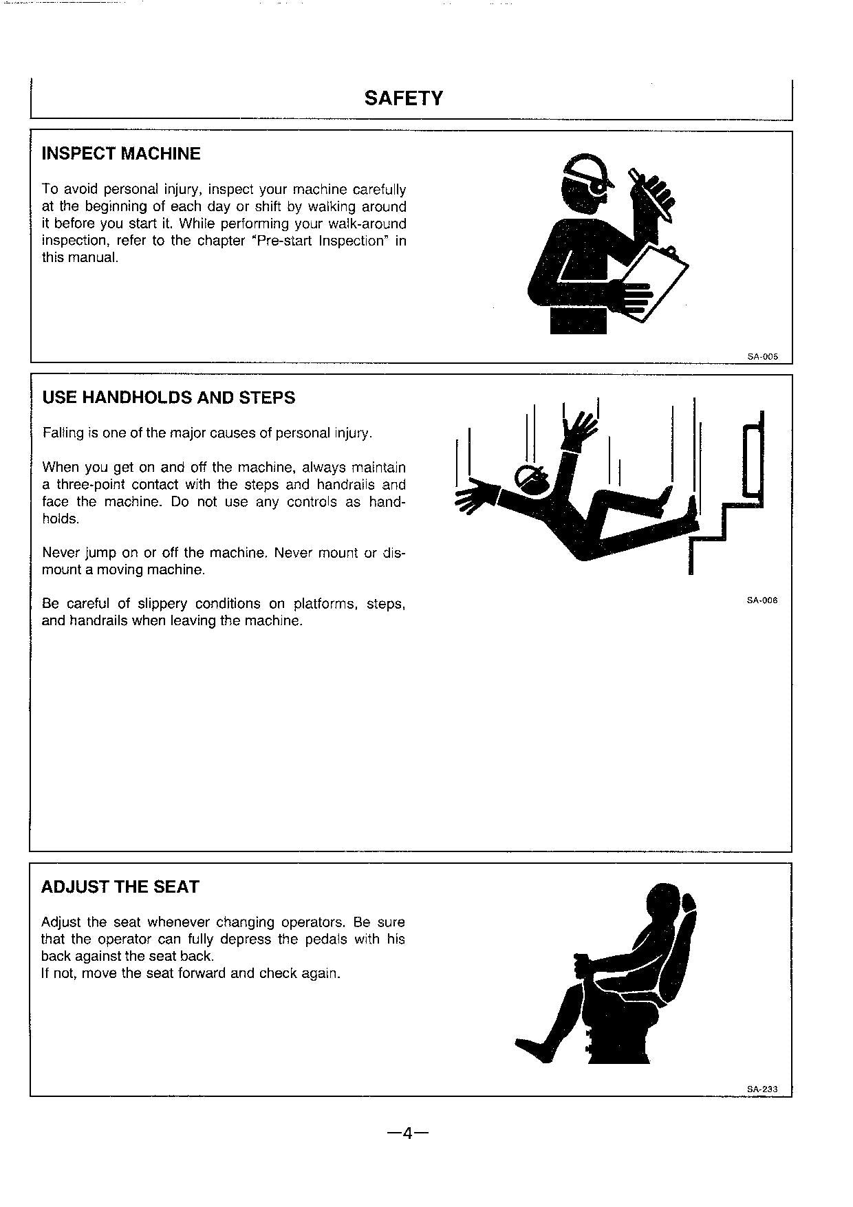 HITACHI EX100WD-3 EXCAVATOR OPERATORS MANUAL