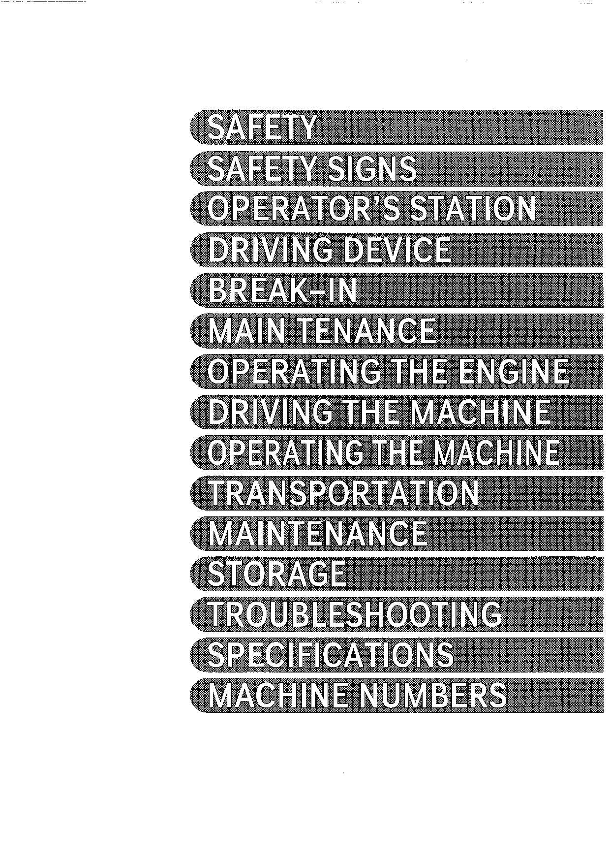 HITACHI EX100WD-3 EXCAVATOR OPERATORS MANUAL