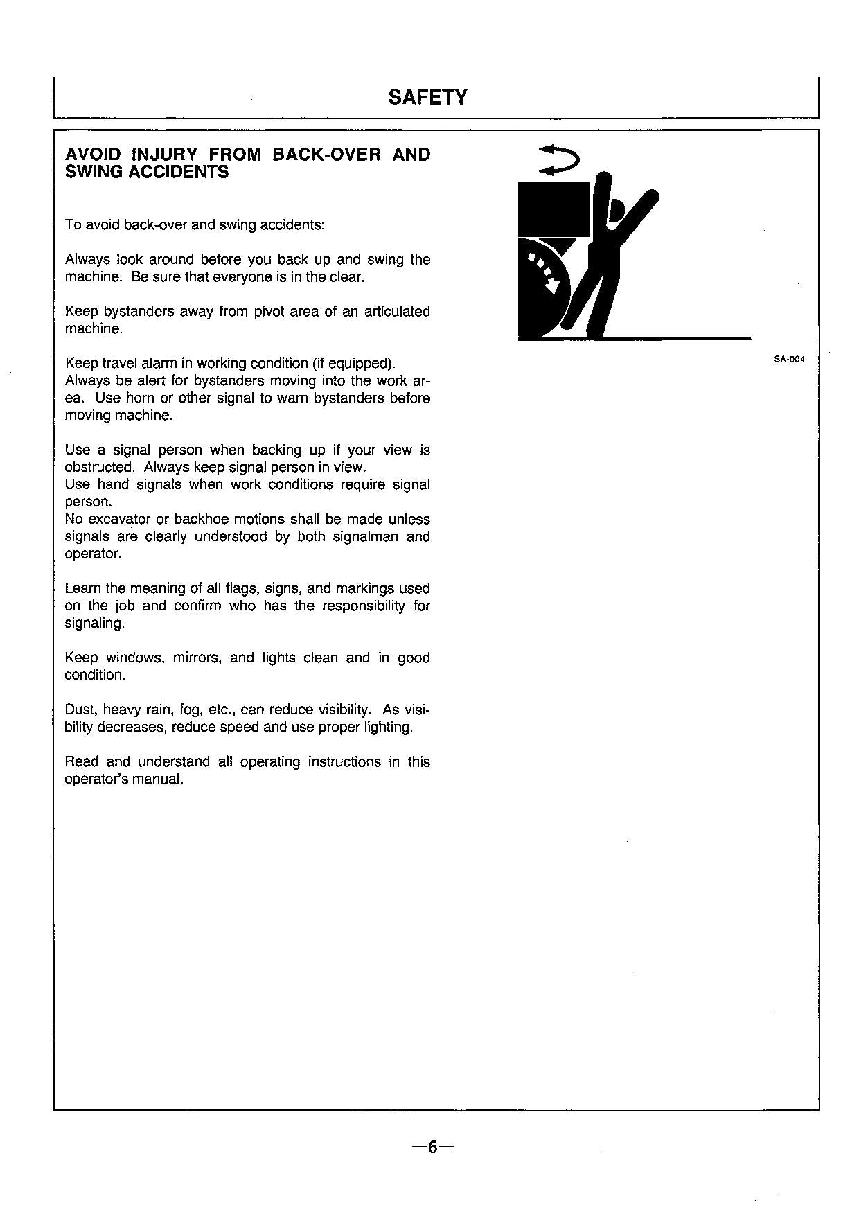 HITACHI EX100WD-3C EXCAVATOR OPERATORS MANUAL