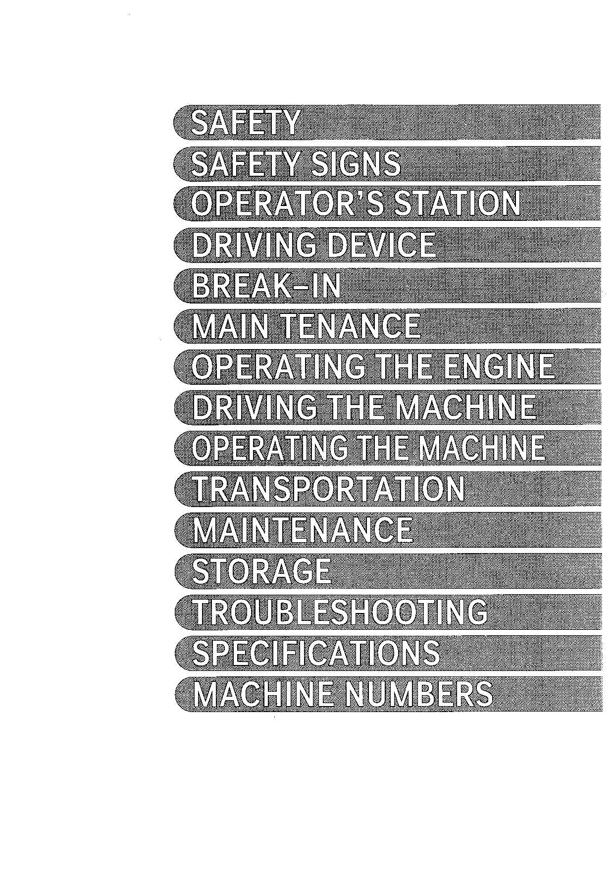 HITACHI EX100WD-3C EXCAVATOR OPERATORS MANUAL